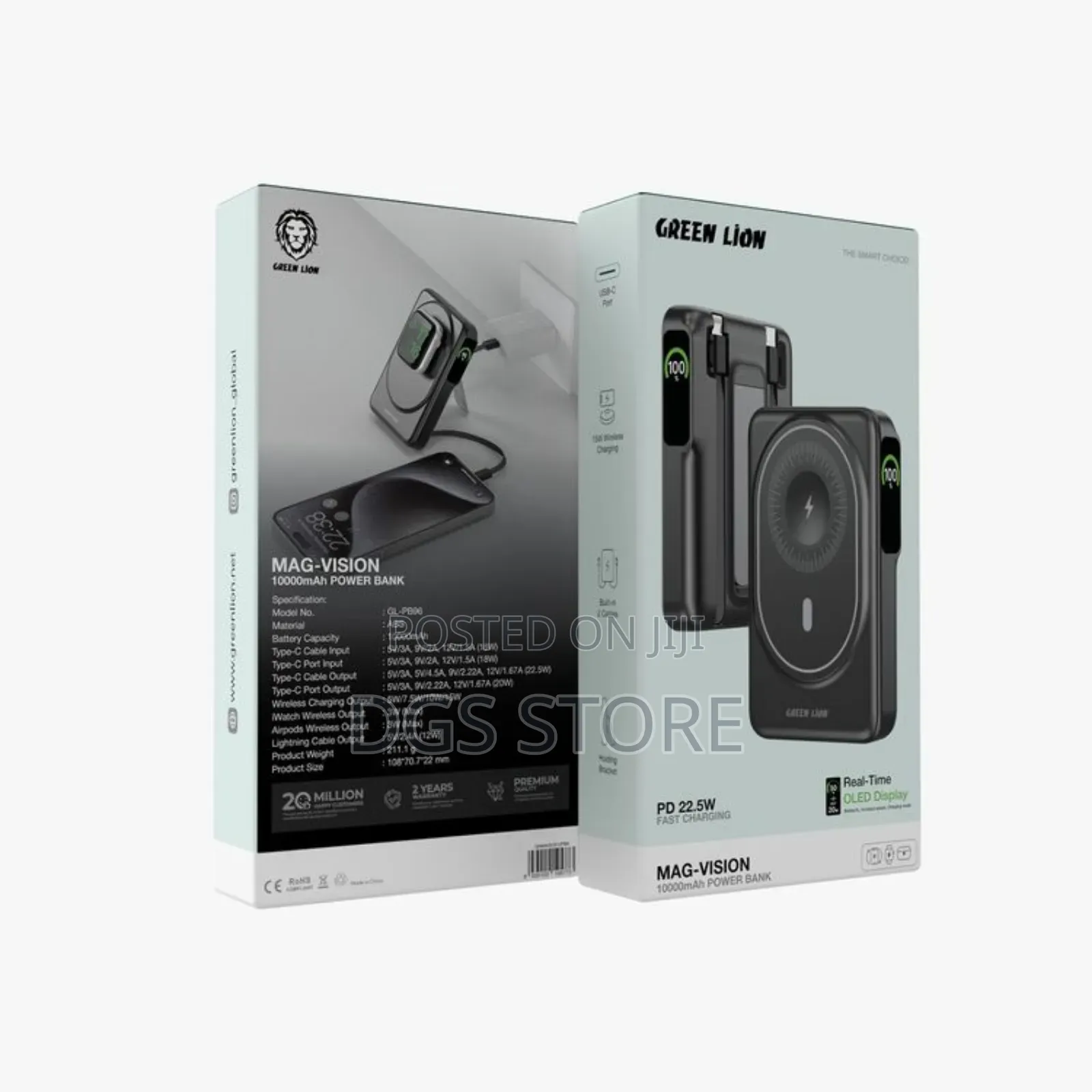 Green Lion Mag Vision 10,000mah Power Bank