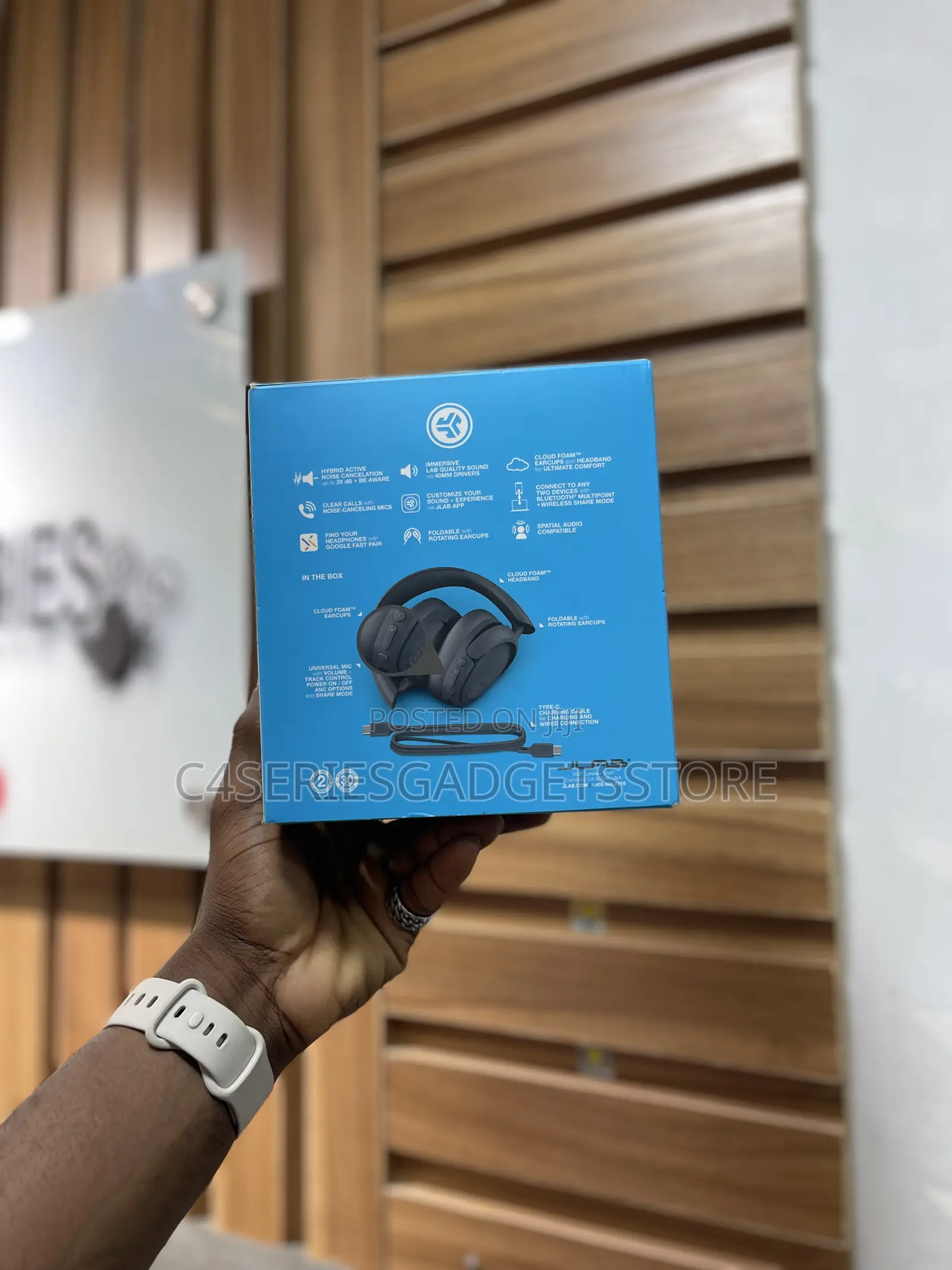 Jlab Jbudslux Anc Wireless Over Ear Headphones