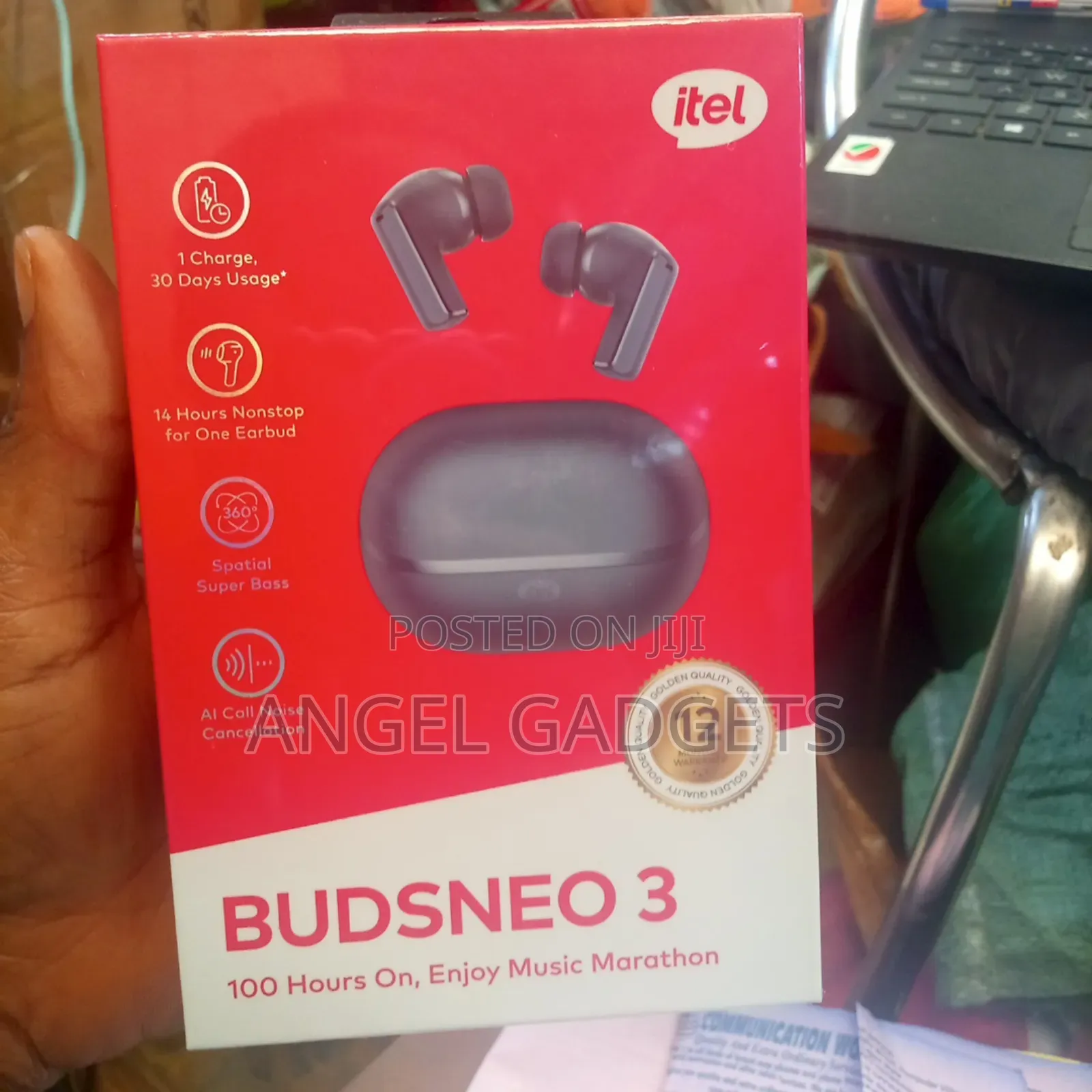 Itel Buds-Neo3 Earbudssuperbass100hrsplaytimewirelessearbuds