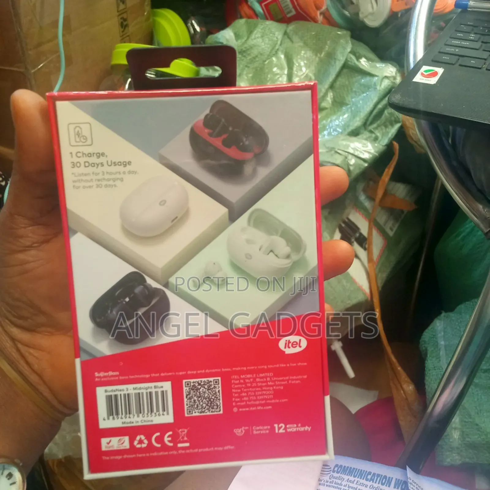 Itel Buds-Neo3 Earbudssuperbass100hrsplaytimewirelessearbuds