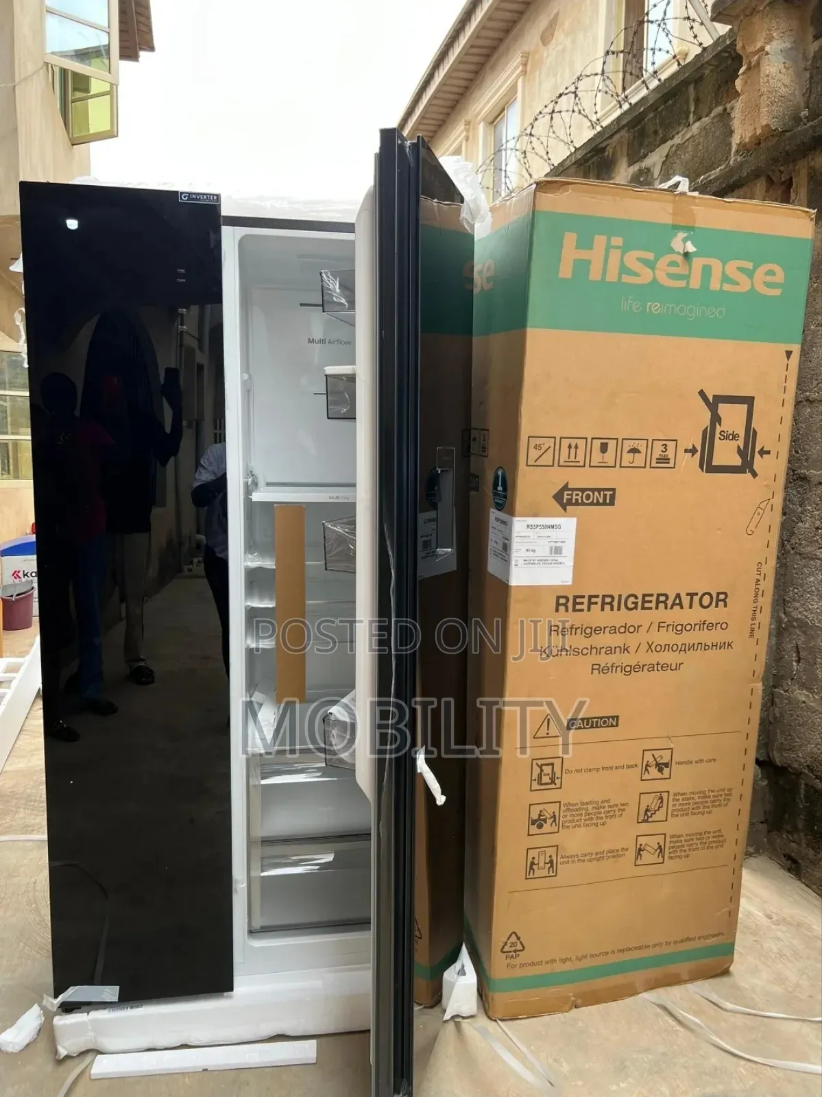 Brand New Hisense 529l Refrigerator Side by Side ,Dispenser