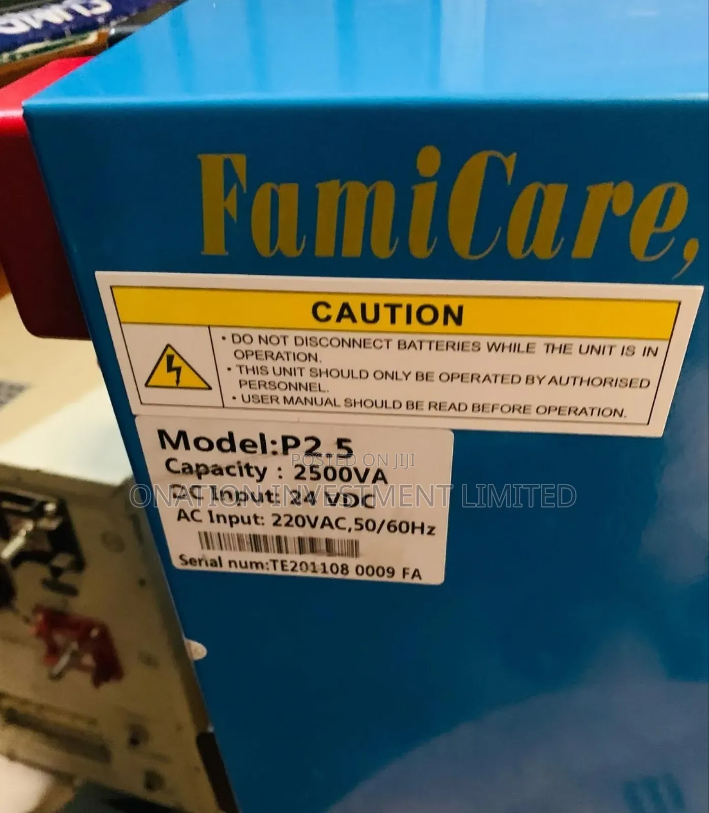 2.5kva 24v Famicare Inverter Transformer Based