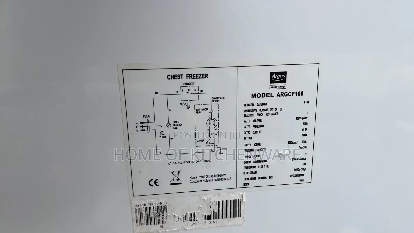 100l Chest Freezer