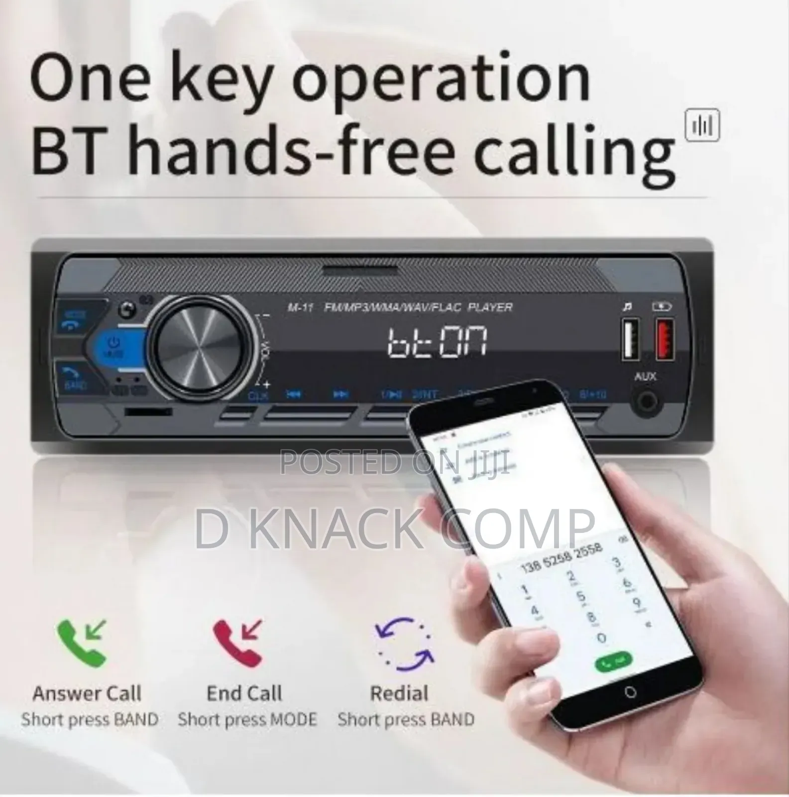 Fm Bluetooth Stereo Mp3 Car Stereo With Voice Control 2 Usb