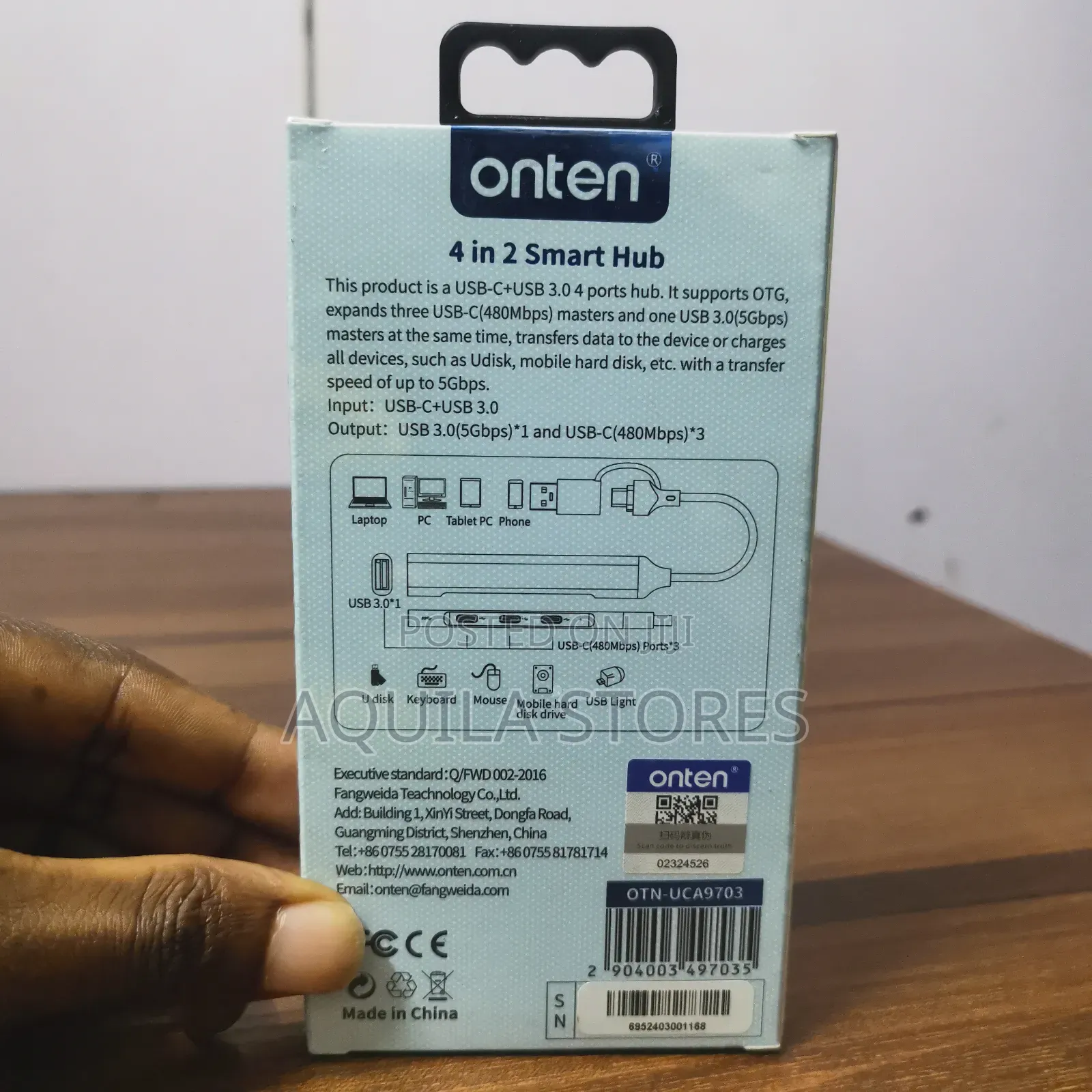 Onten Otn-Uca9703 4-in-2 Smart Hub