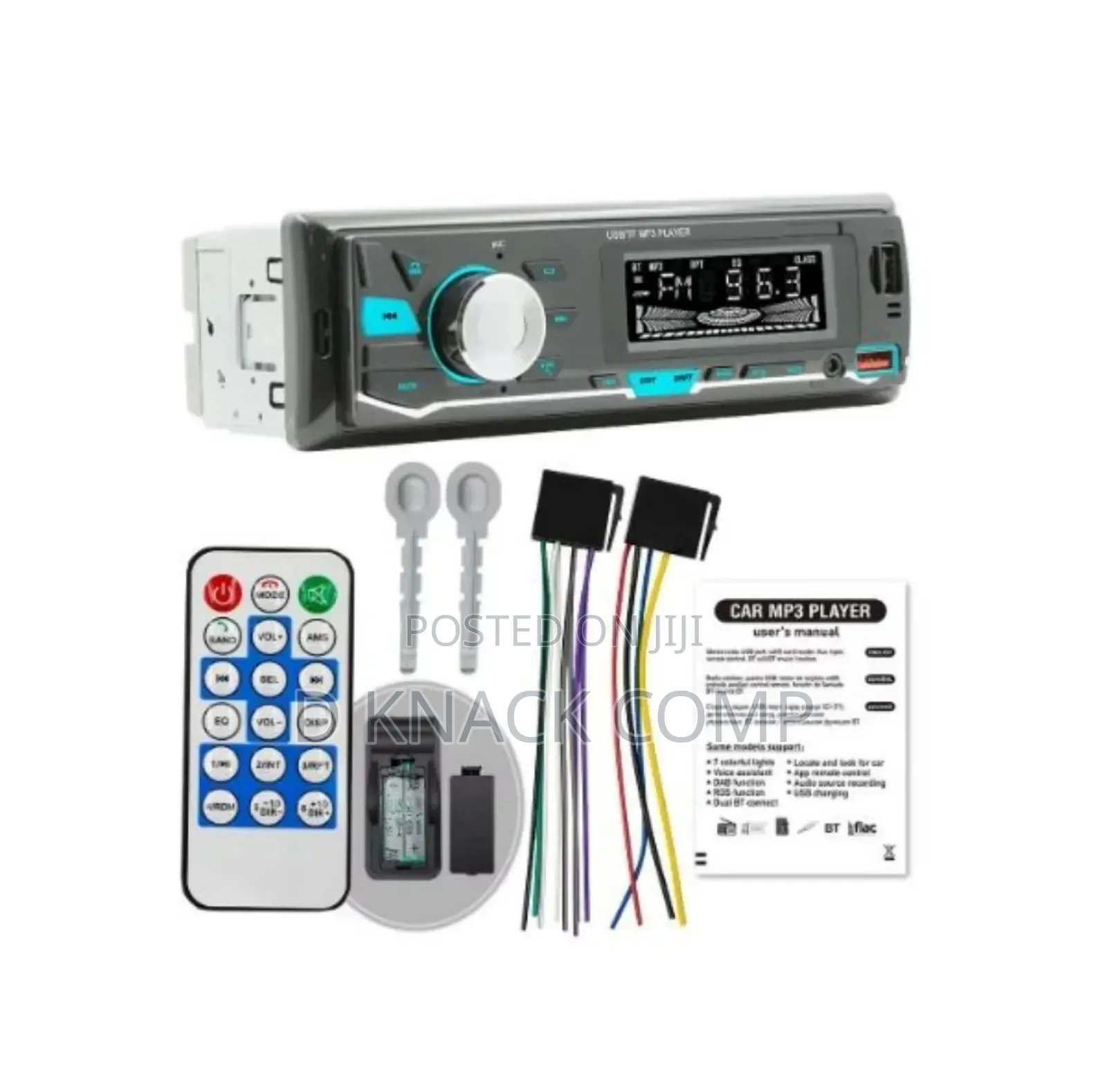 Car Mp3 Player Supports Tf Usb With Wireless Remote Control