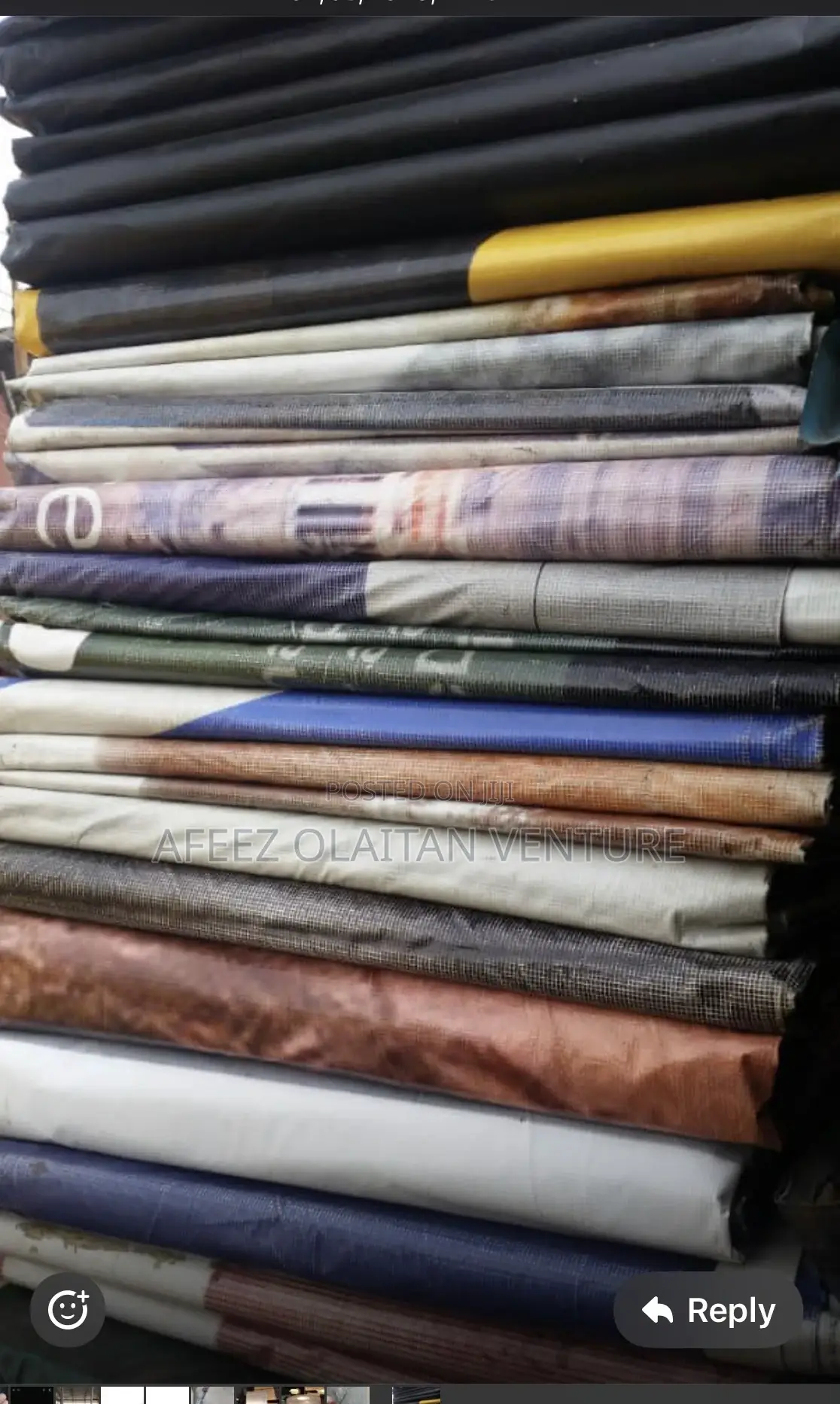 Used Tarpaulins 40f by 12ft
