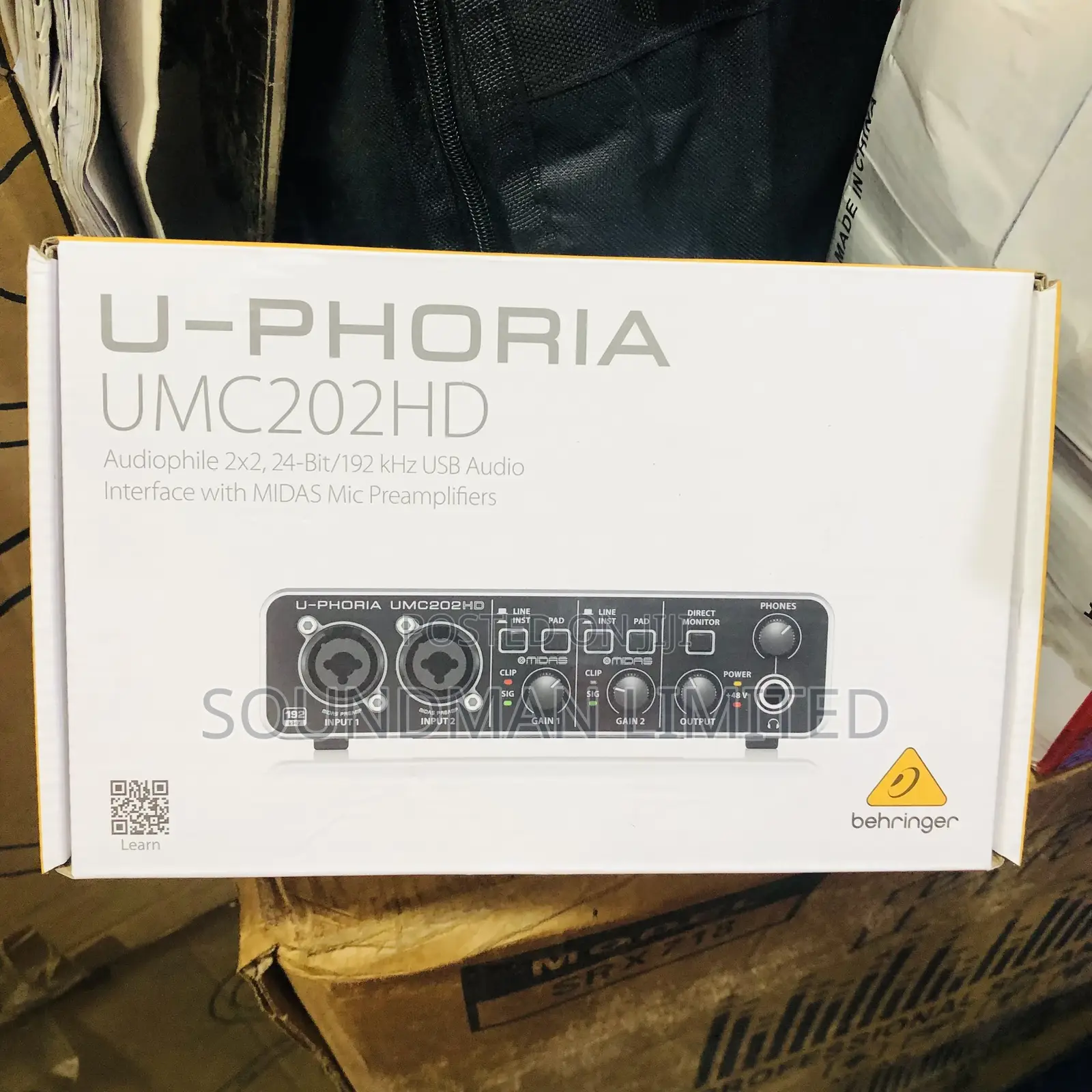 Behringer U-Phoria Umc202hd Usb Audio Interface (Soundcard) Studio