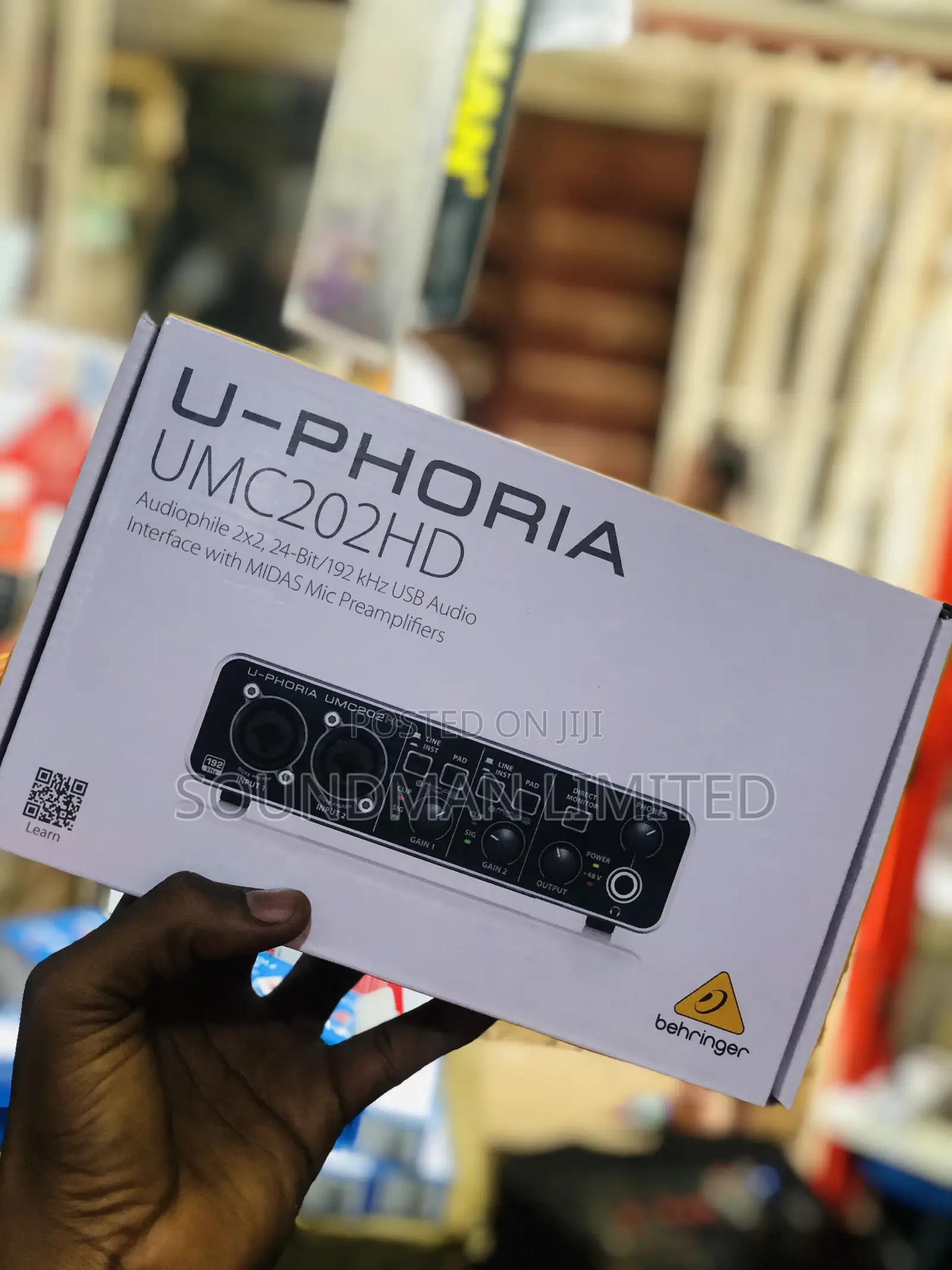 Behringer U-Phoria Umc202hd Usb Audio Interface (Soundcard) Studio