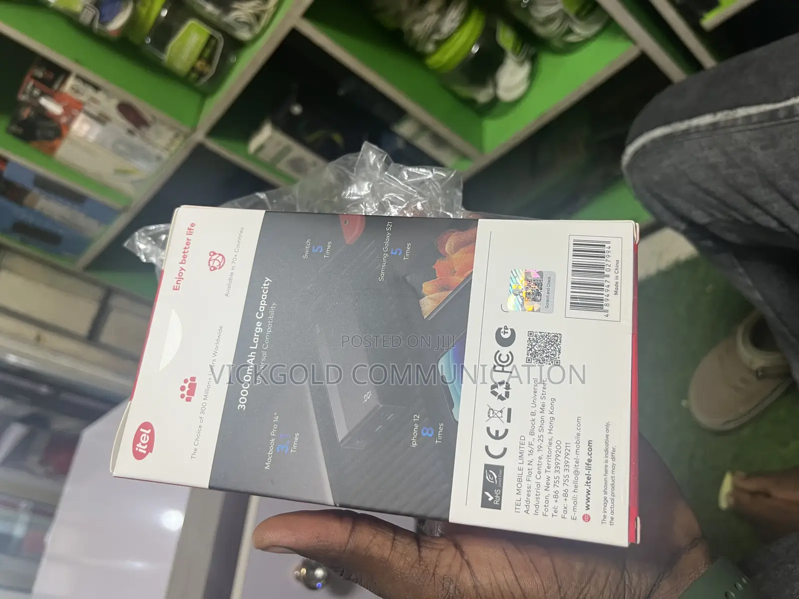 Itel 30,000 Mah Power Bank