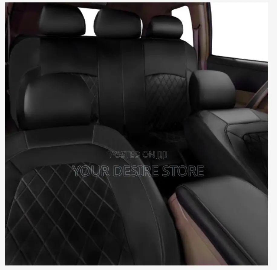 9pcs Car Seat Covers Pu Leather Universal Protector Full Set