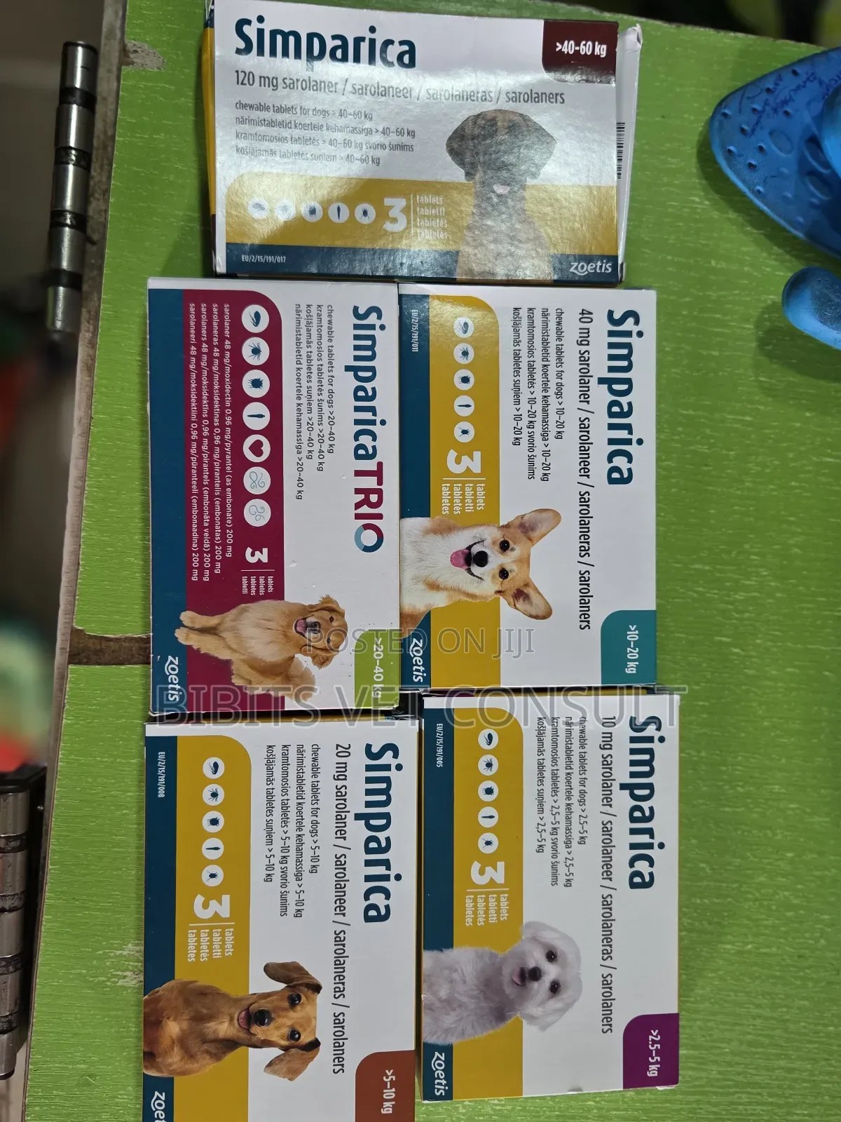Simparica (Sarolaner) Chewabl Tablet(Anti-Ticks, Flea, Mite)