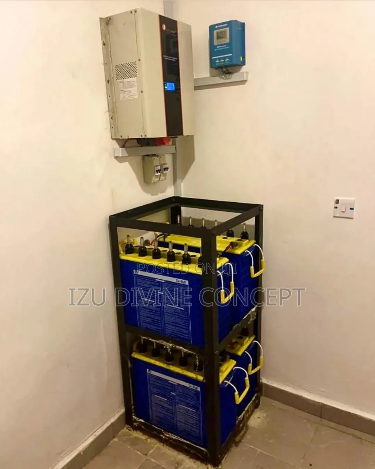 5kva Inverter Setup and 4pcs of 220amps Tubular Batteries