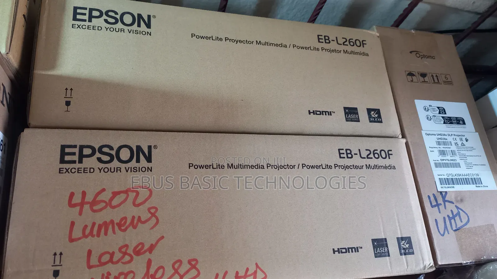 Epson Eb-L260f 4600lumens