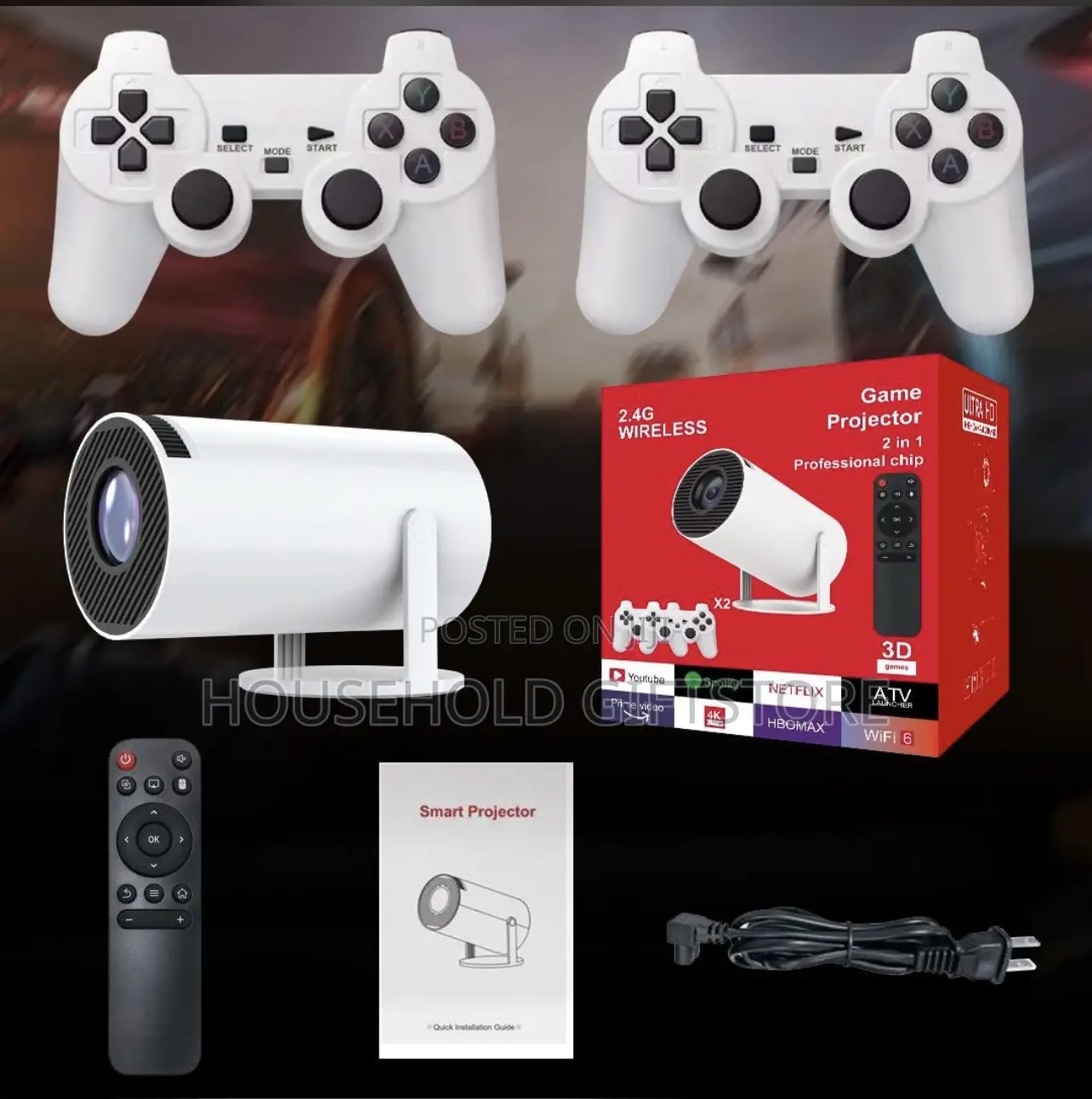 2in1 Professional 2.4gb Wireless 3d Game Projector