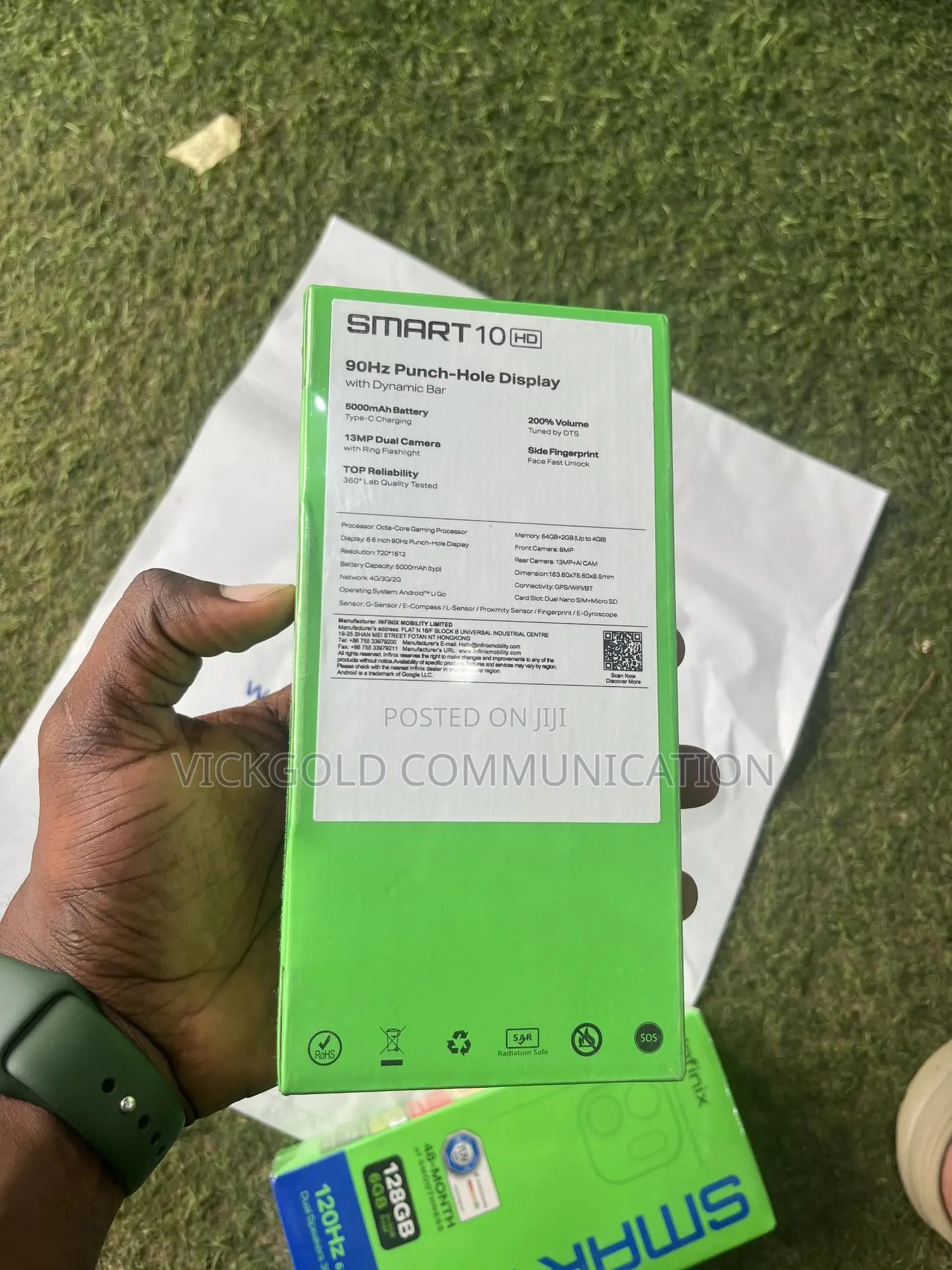 New Infinix Smart 10 128 GB Black