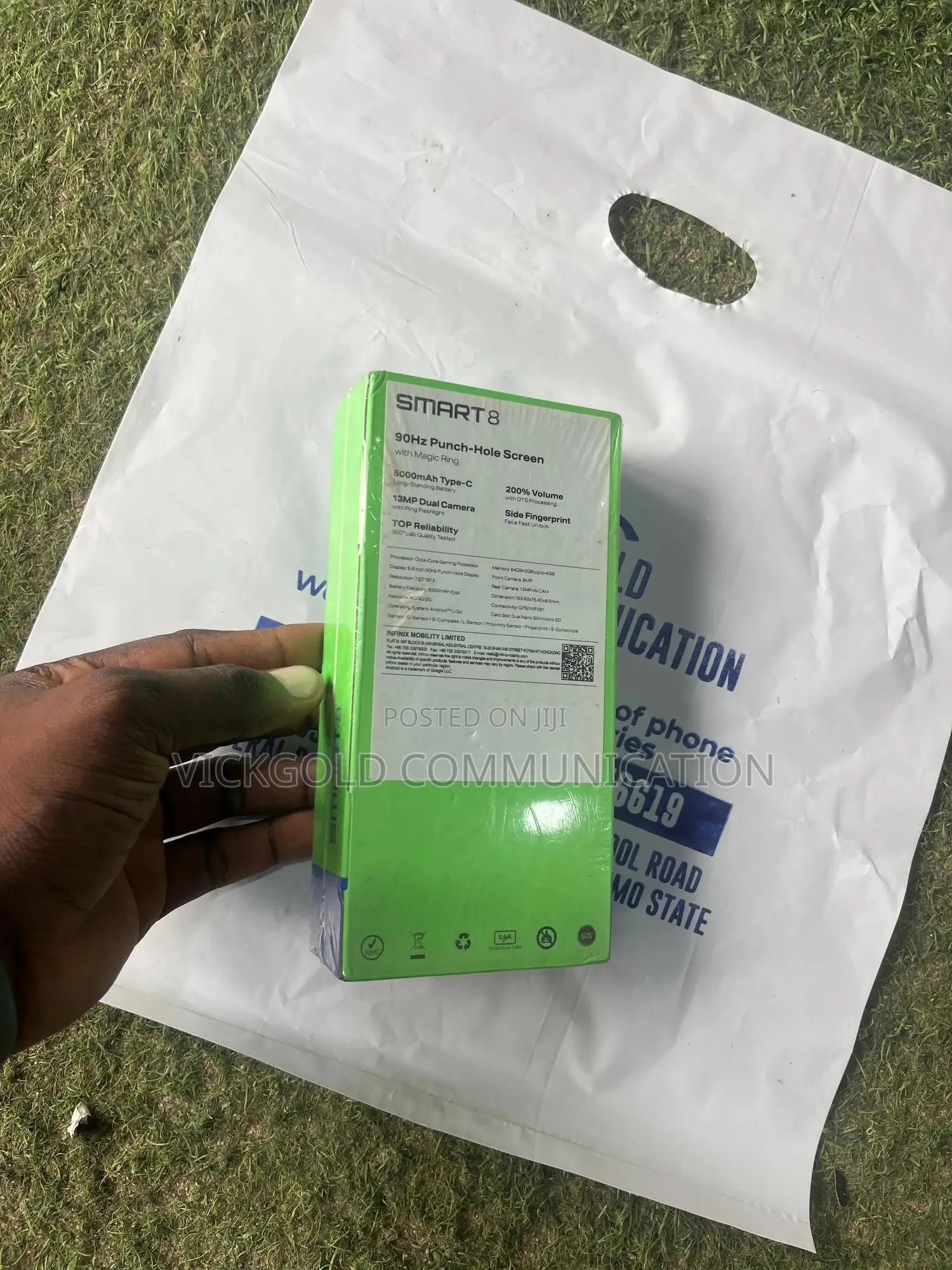 New Infinix Smart 8 64 GB Black