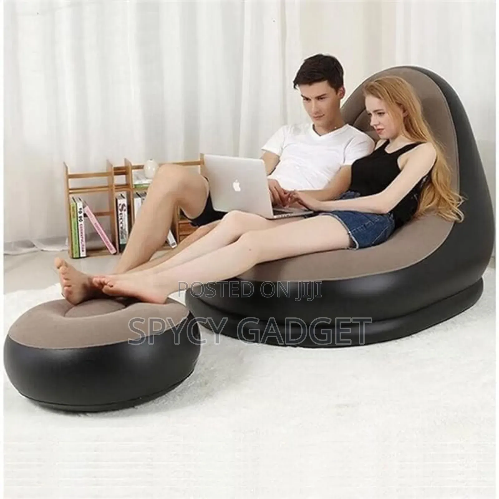 2-in-1 Sofa Lounge Bed Set Recliner With Air Pump
