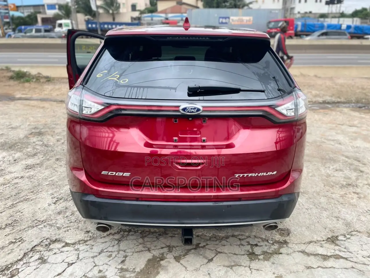 Ford Edge Titanium 4dr SUV (2.0L 4cyl Turbo 6A) 2015 Red