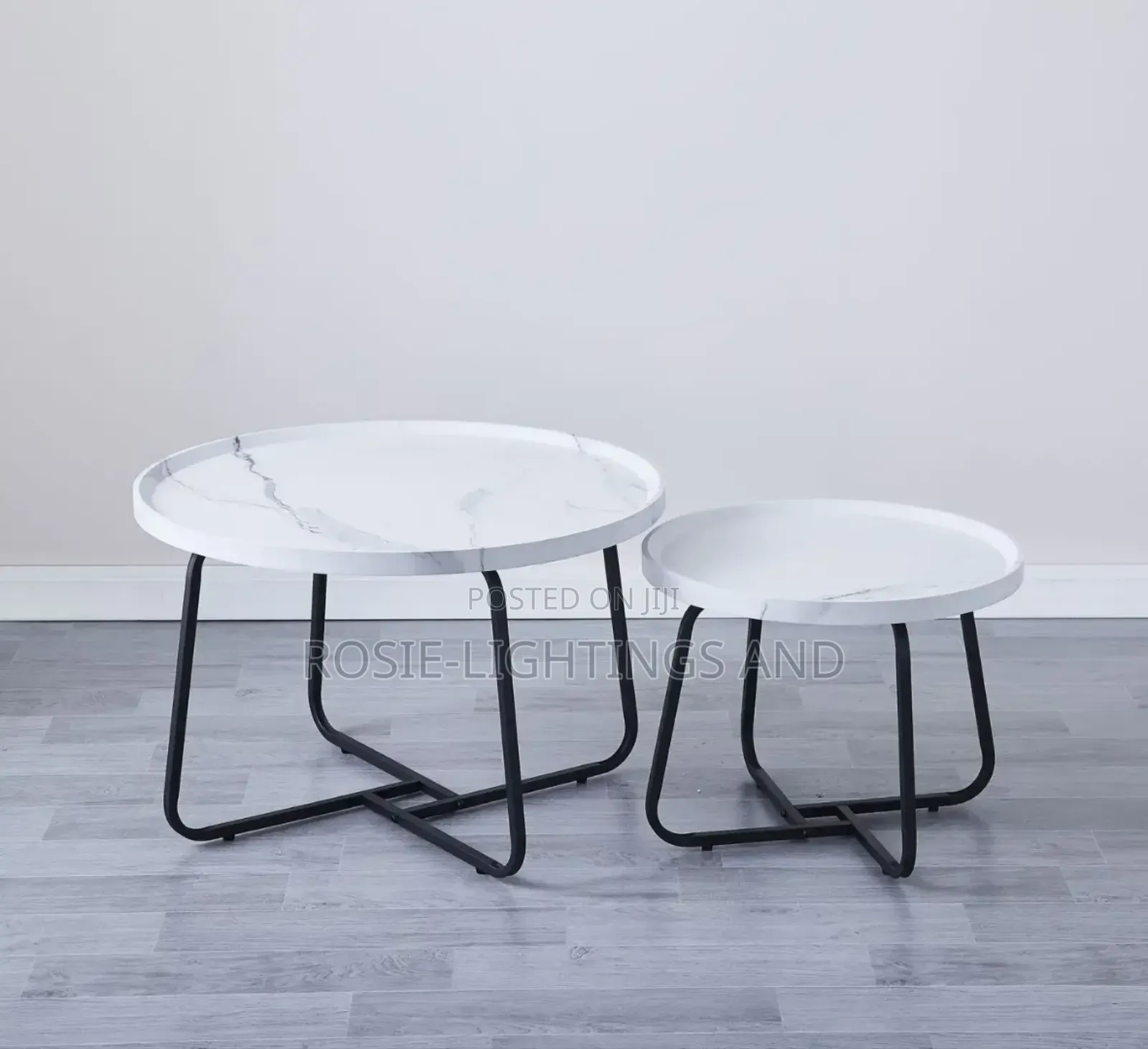 New Modern Living Room Plastic Wood Coffee Table - White