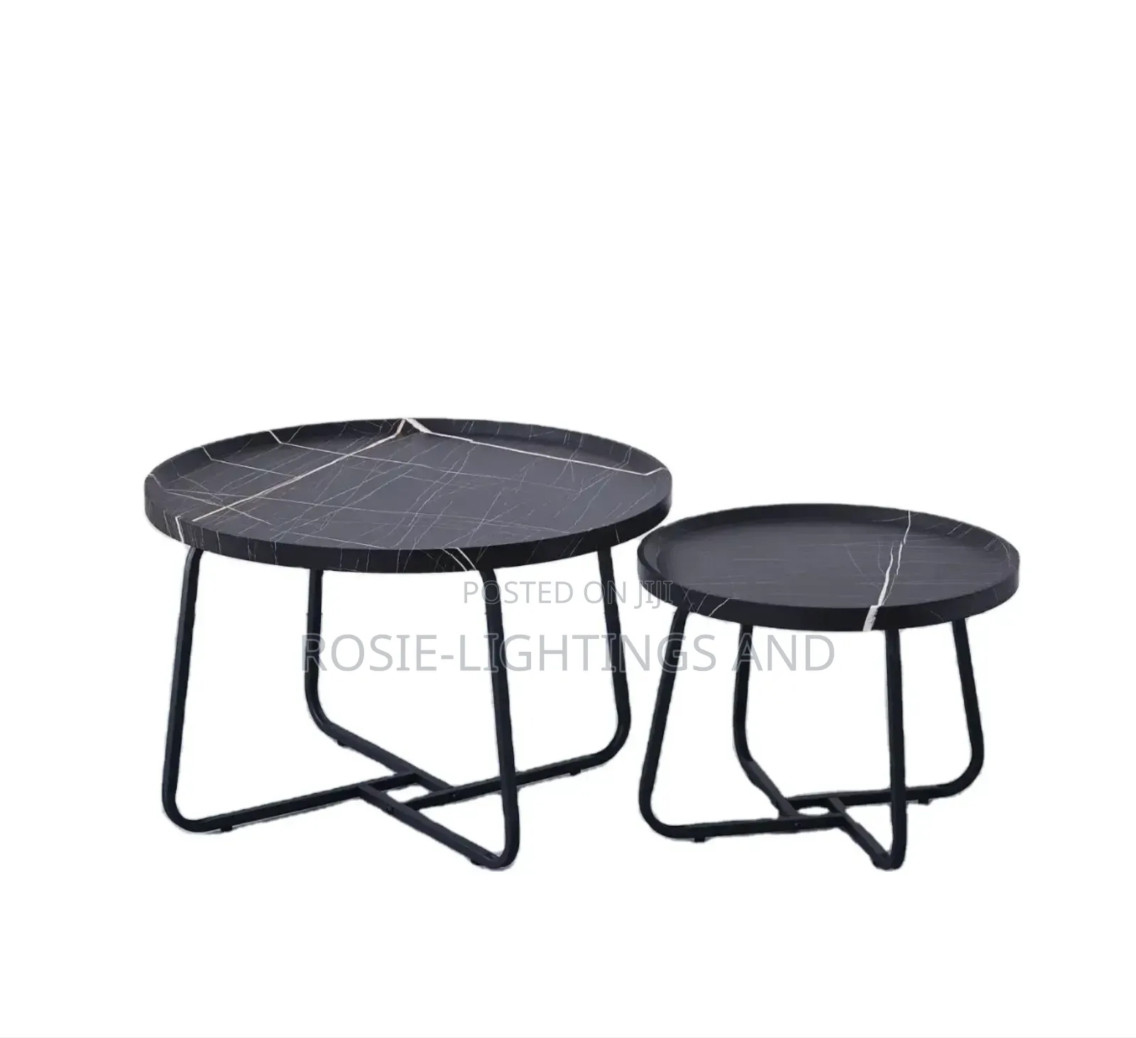 New Modern Living Room Plastic Coffee Center Table - Black