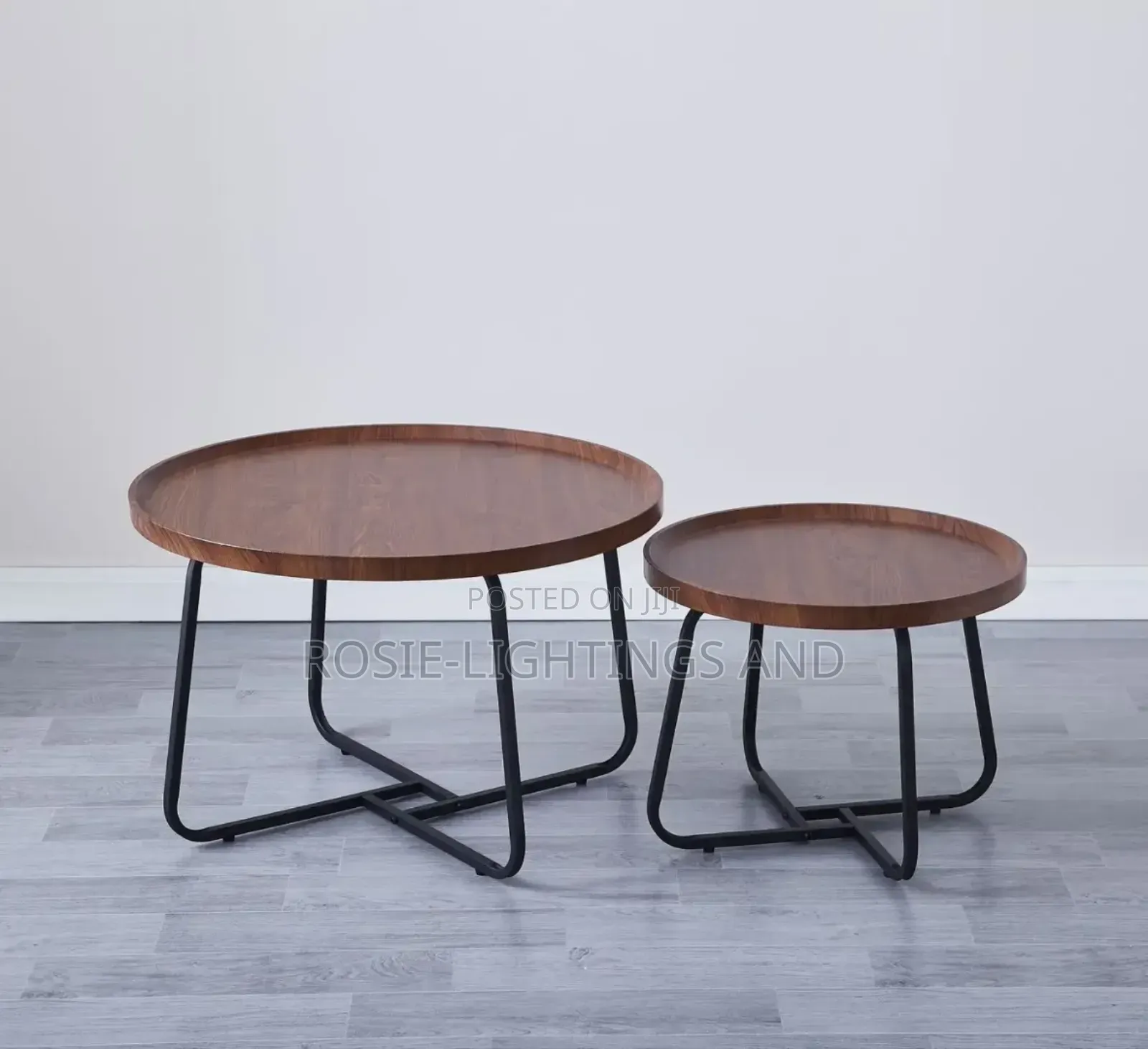 Modern Living Room Plastic Wood Coffee Center Table - Brown