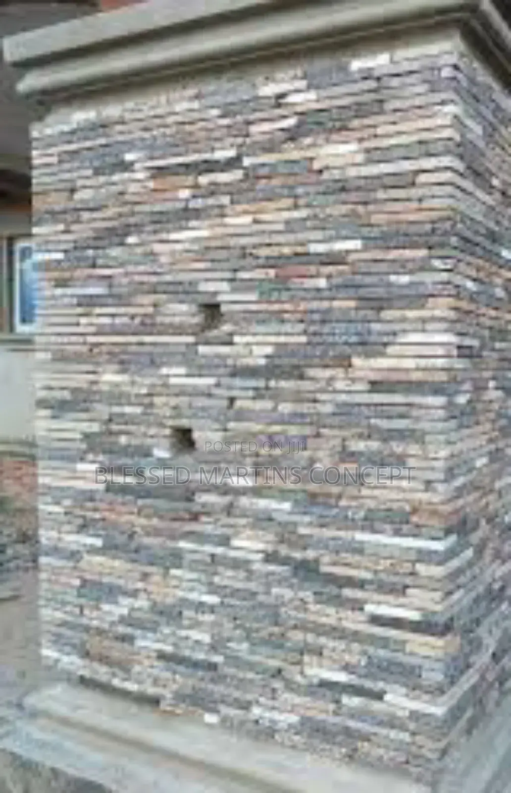 Marble Stone Pieces, Good for Outside Walls,Fence, Pillars, Etc.
