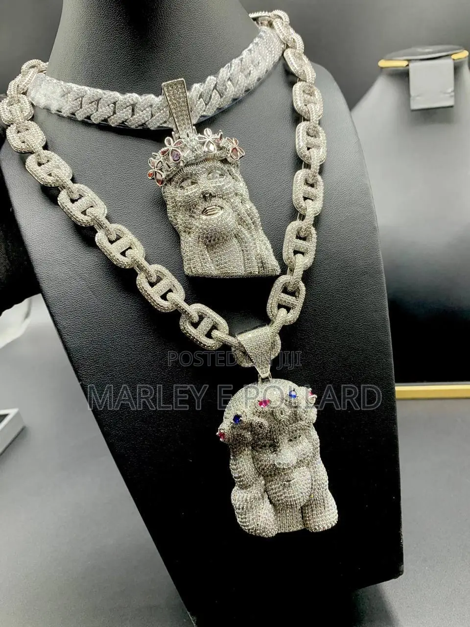 Iced Out Jesus Piece Cuban Necklace