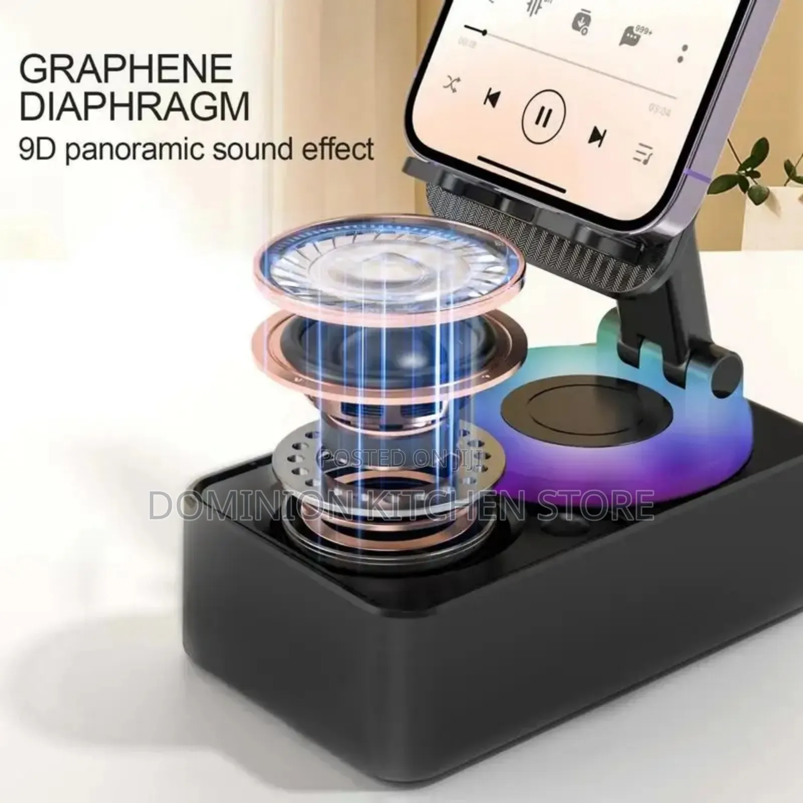Phone Stand With Speaker (3in1 Mobile Phone Holder )