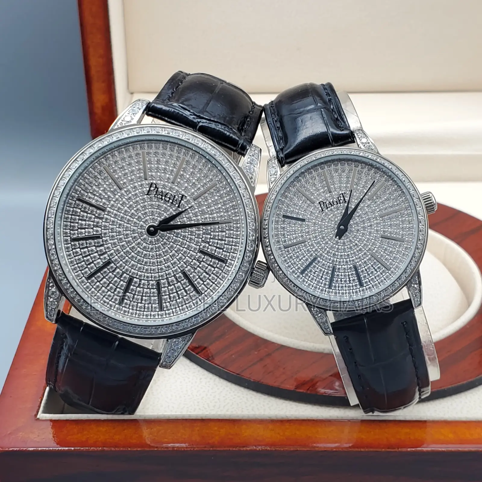 Piaget Full Stone Male Female Leather Watch