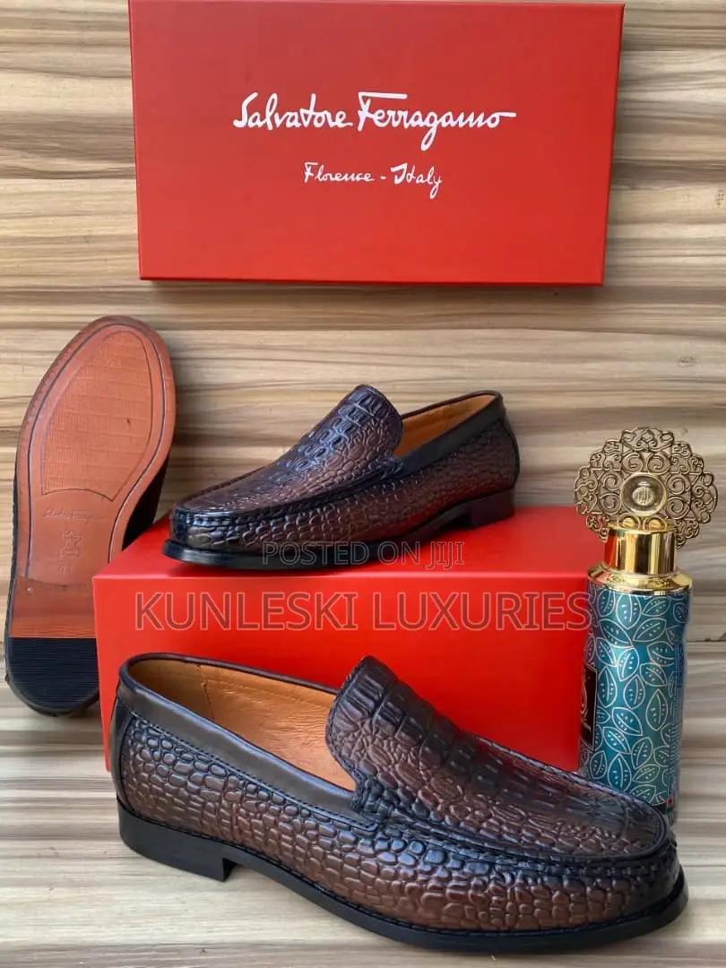 Original Salvatore Ferragamo Crocodile Leather Shoe