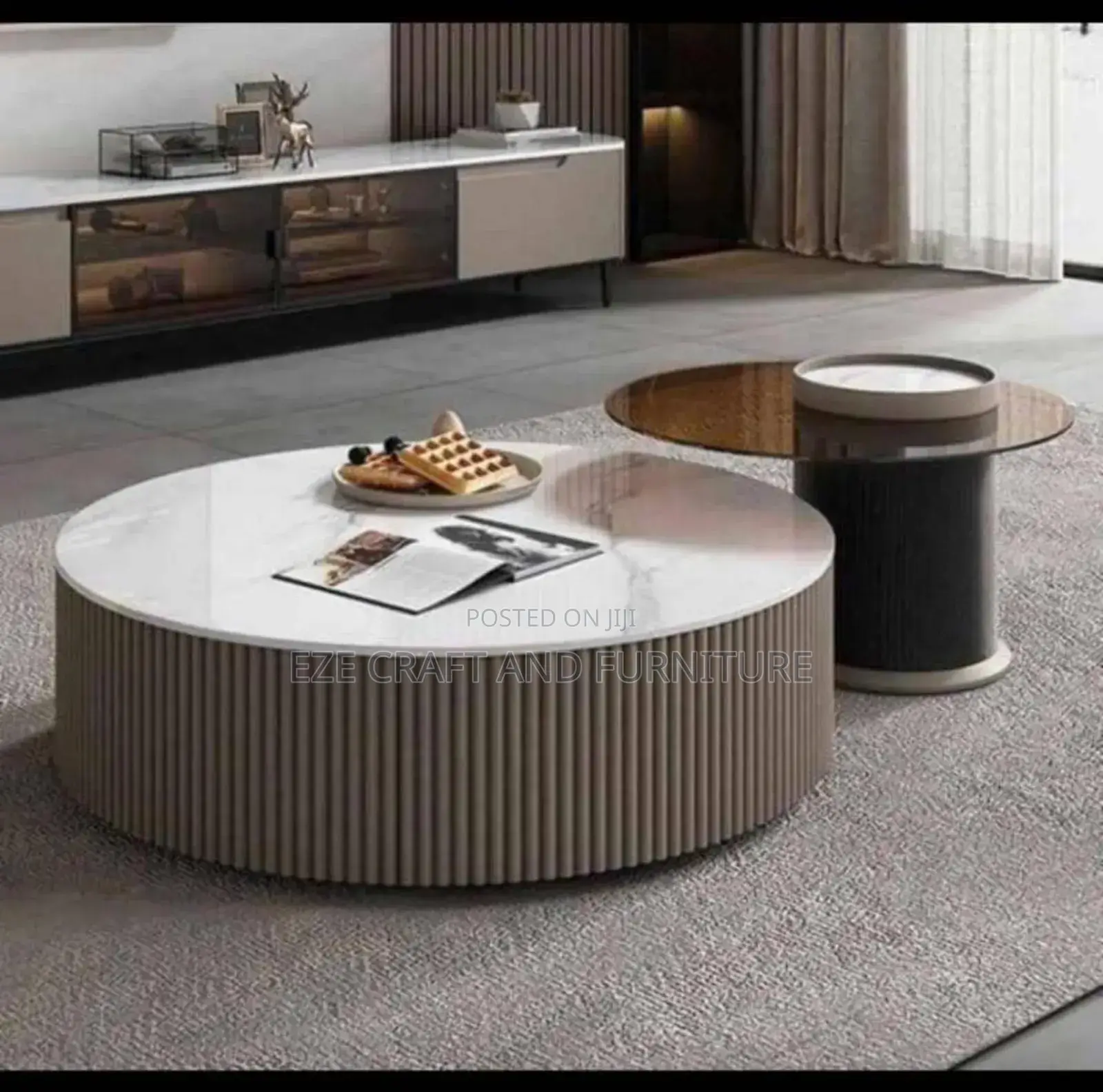 Round Base 2in1 Center Table