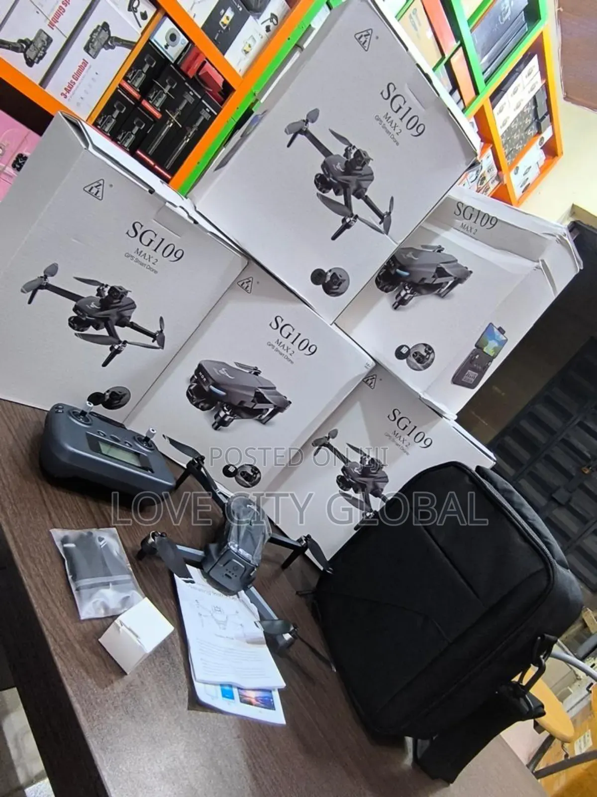 Sg109 Max 2 Wifi 5g GPS Drone Dual Lens With 2 Batteries