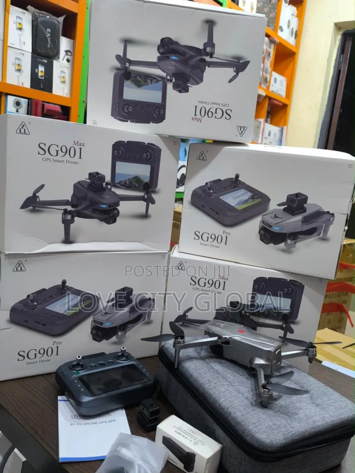 Sg901 Max Dual Lens Camera 5g Wifi Gps Drone 2 Battery