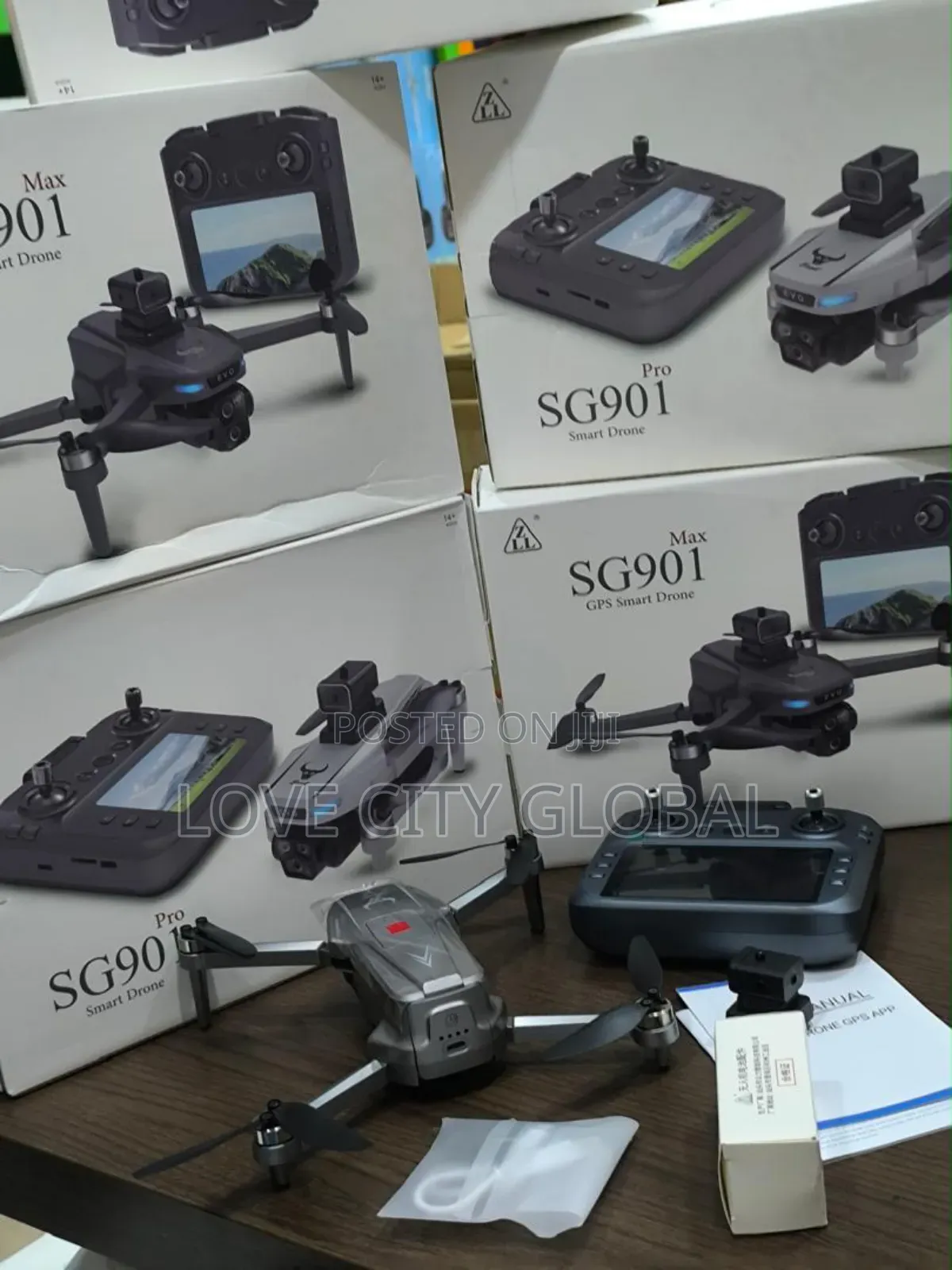 Sg901 Max Dual Lens Camera 5g Wifi Gps Drone 2 Battery