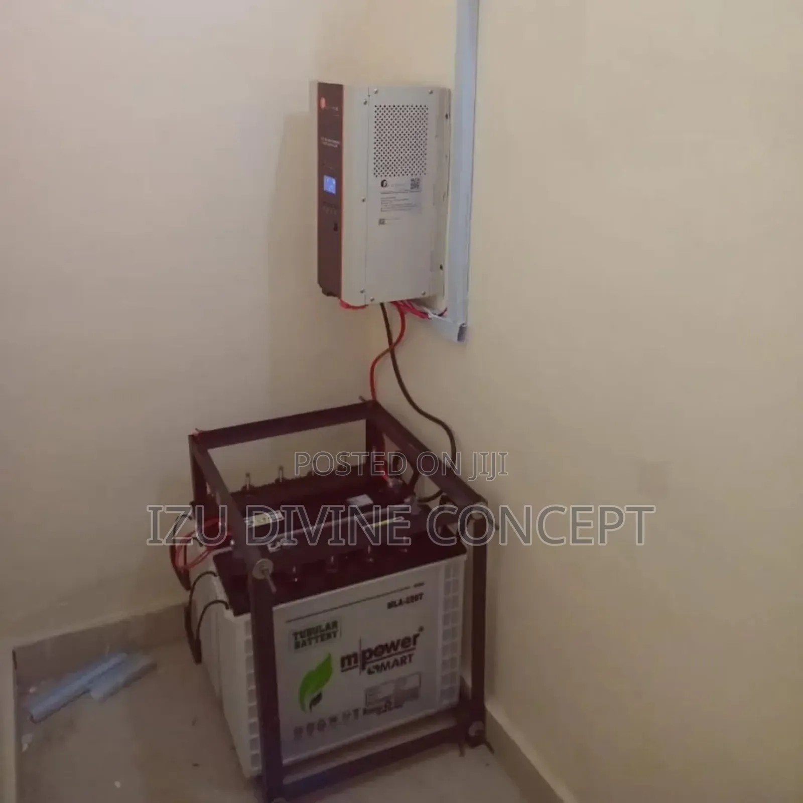 3.5kva Inverter Setup and 2pcs of 220amps Tubular Batteries