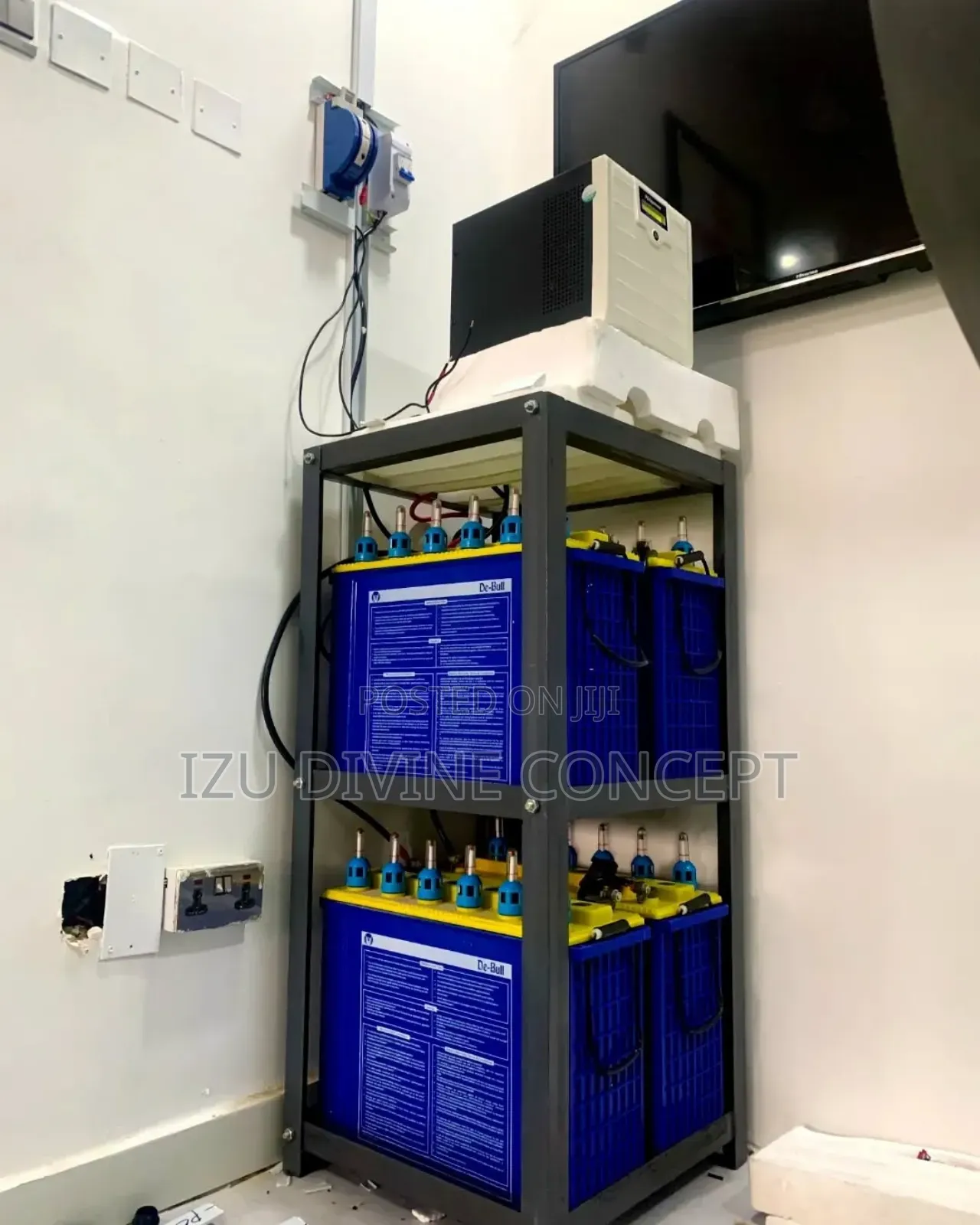 5kva Inverter Setup and 4pcs of 230amps Tubular Batteries