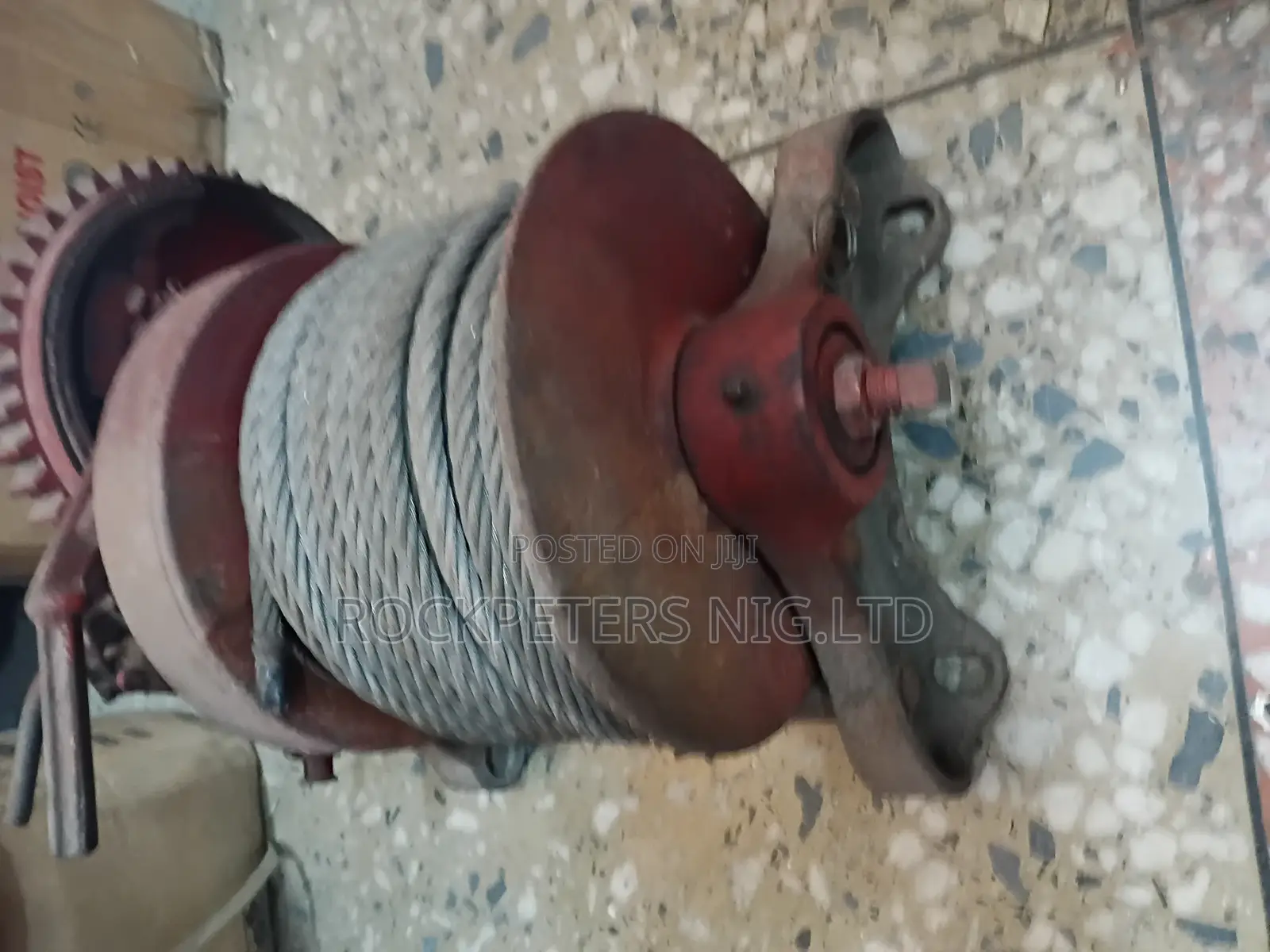 Beebe Bros Steel 2 Ton Hand Crank Winch. Heavy Duty
