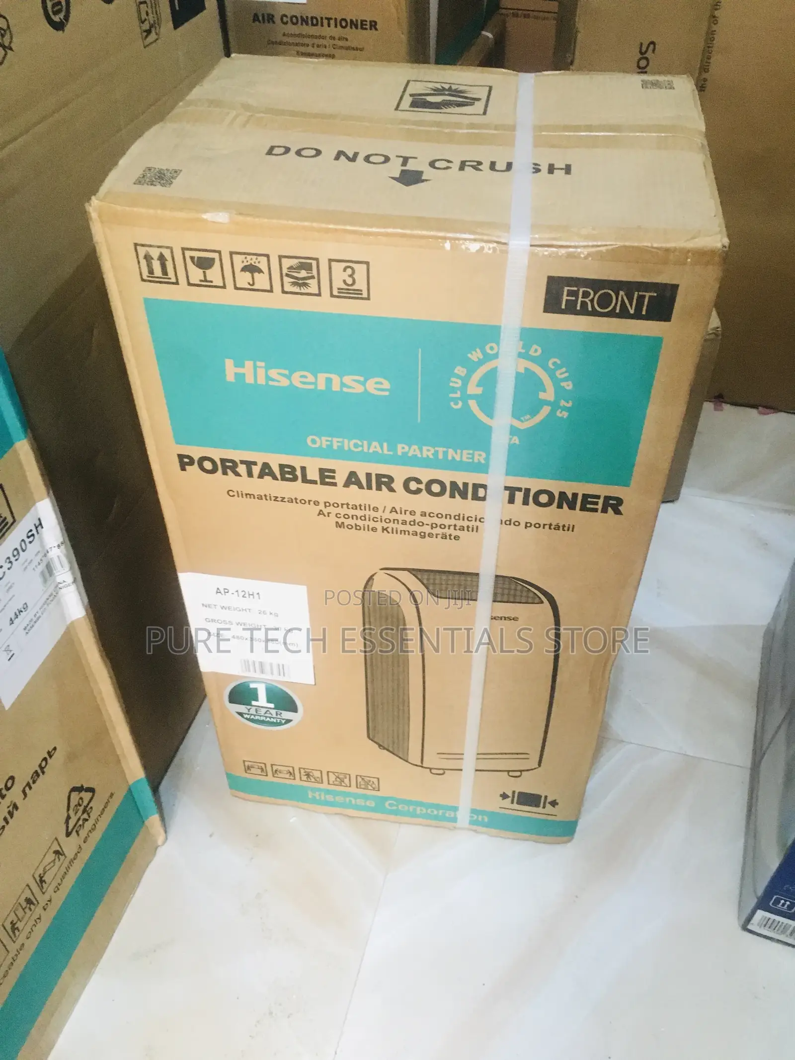 New Hisense 1.5hp Portable Ac (Movable)