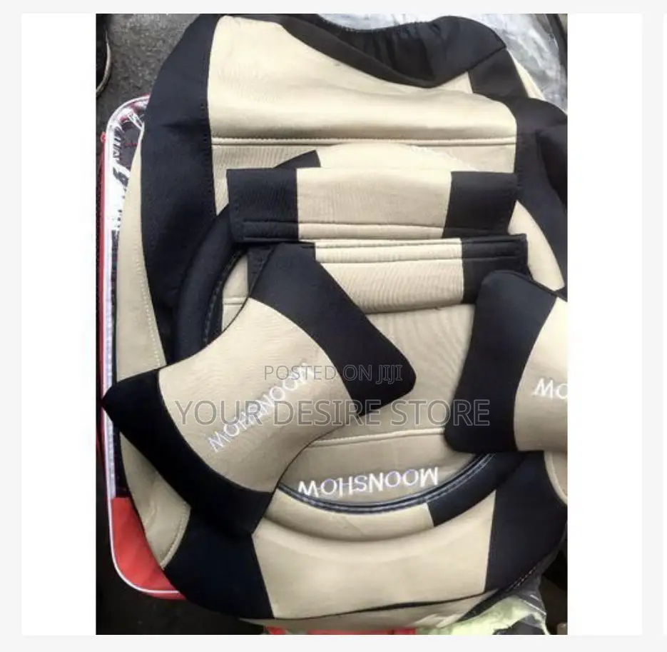 Car Seat Cover Fabric for All Saloon Cars Cream/Black