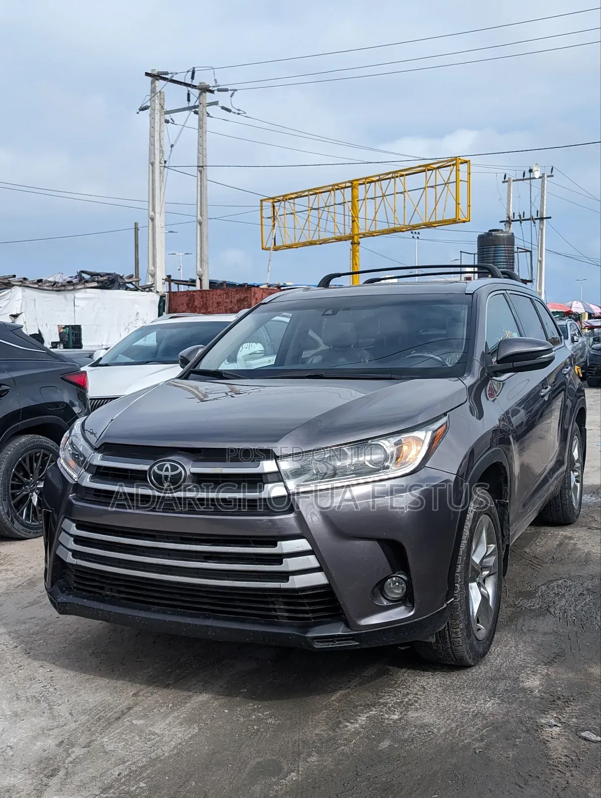 Toyota Highlander Limited Platinum V6 4x4 (3.5L 6cyl 6A) 2016 Gray