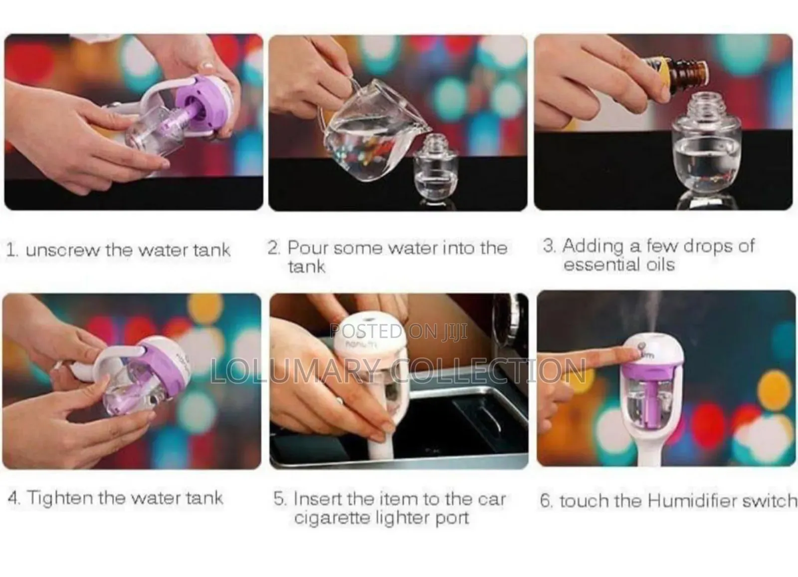 Car Humidifier Fragrance Diffuser – Usb Air Freshener