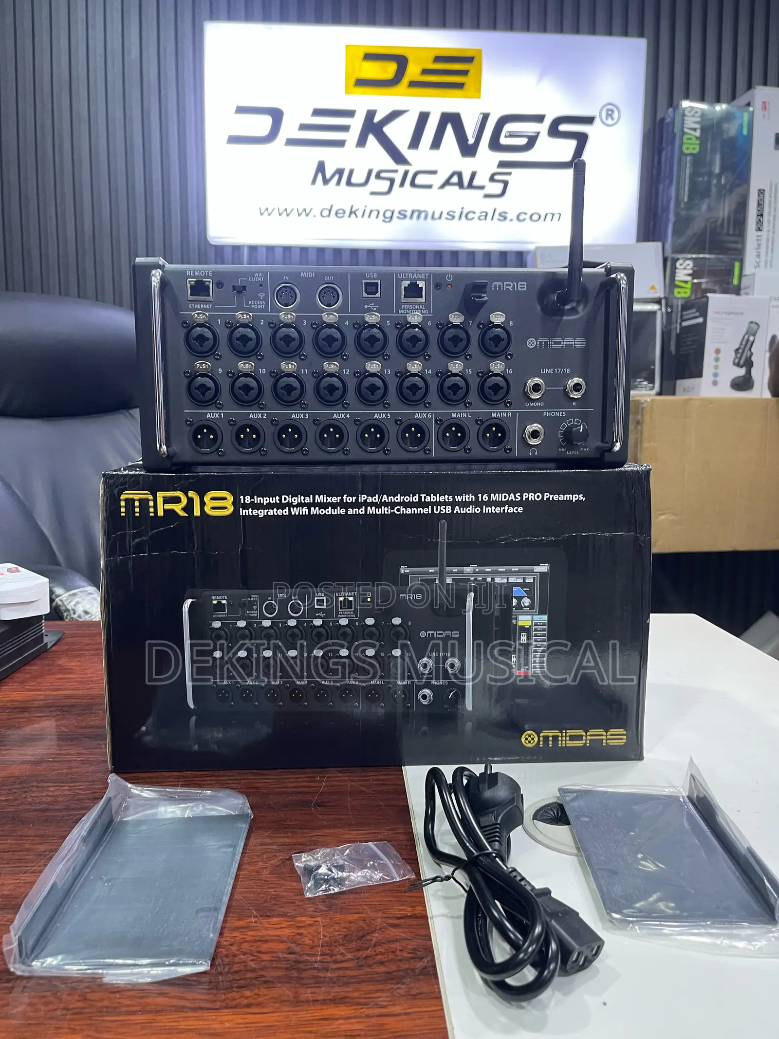 Midas Mr18 18-Channel Tablet-Controlled Digital Mixer Wifi
