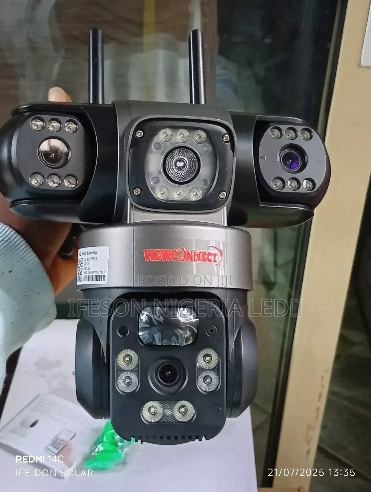 Solar Camera 3lens 3view Security Camera It Uses Sim Card