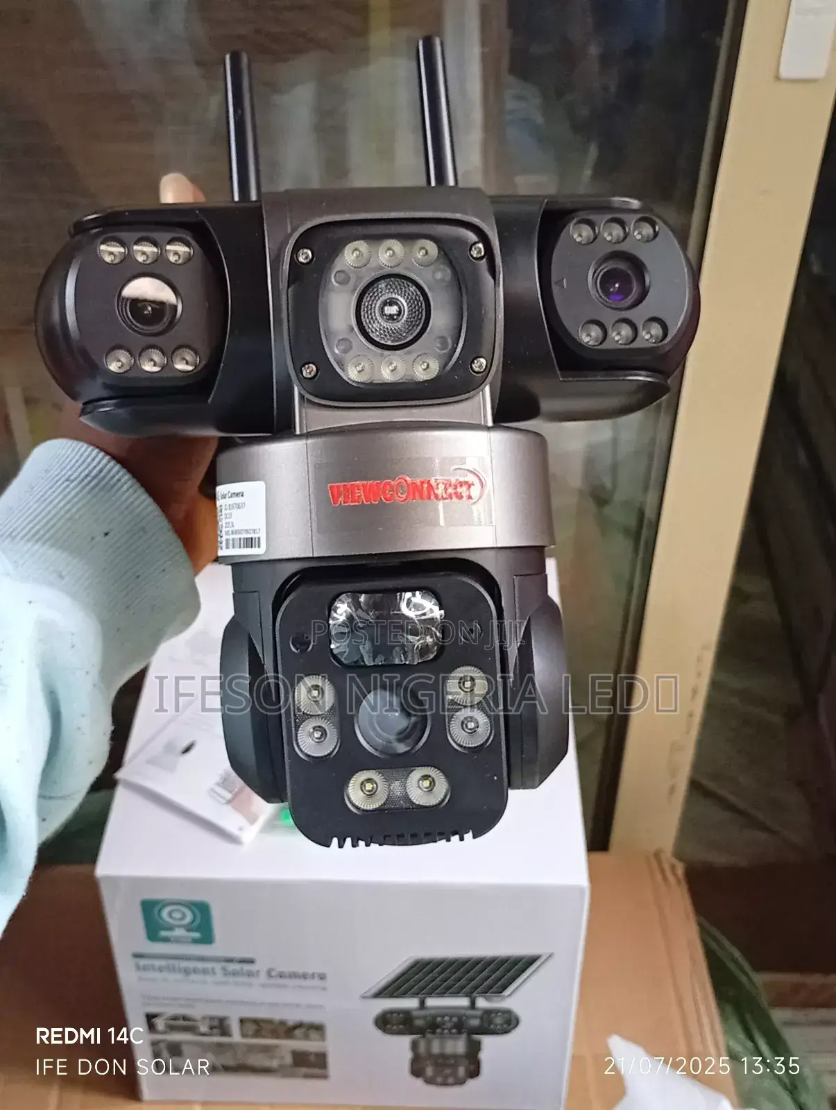 Solar Camera 3lens 3view Security Camera It Uses Sim Card