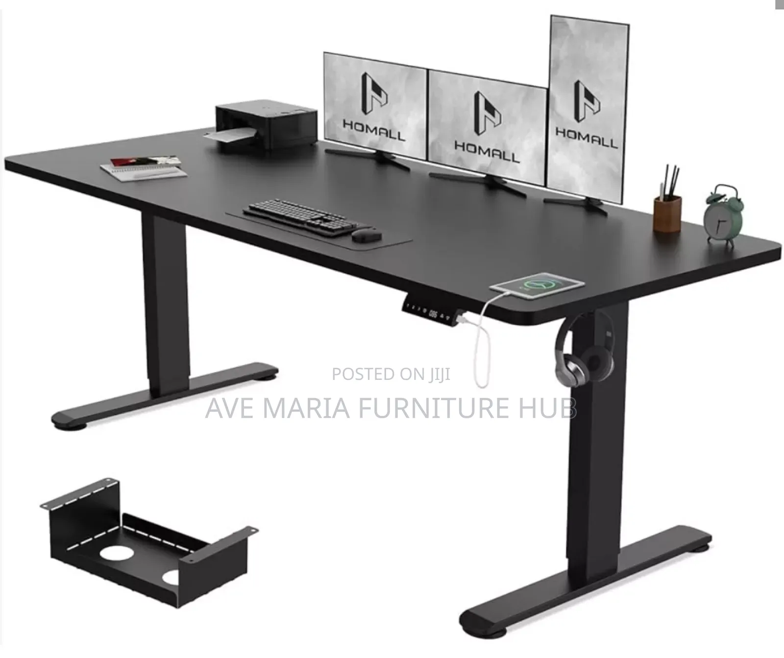 Home/Studio Gaming Desk, Electric Height Adjustable.