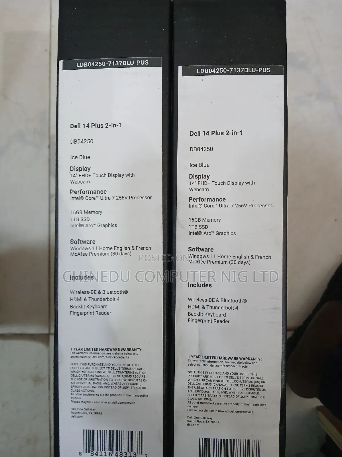 New Laptop Dell Plus 14 16GB Intel Core Ultra 7 SSD 1T