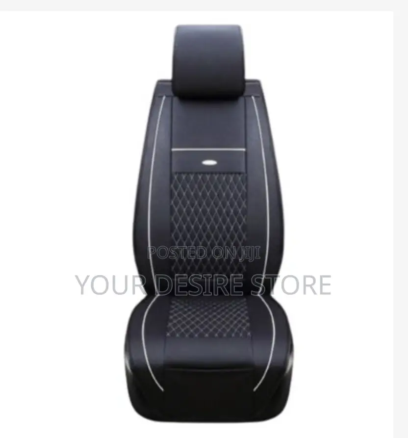 Five (5) Seater Car Seat Cover-Black Whiteline