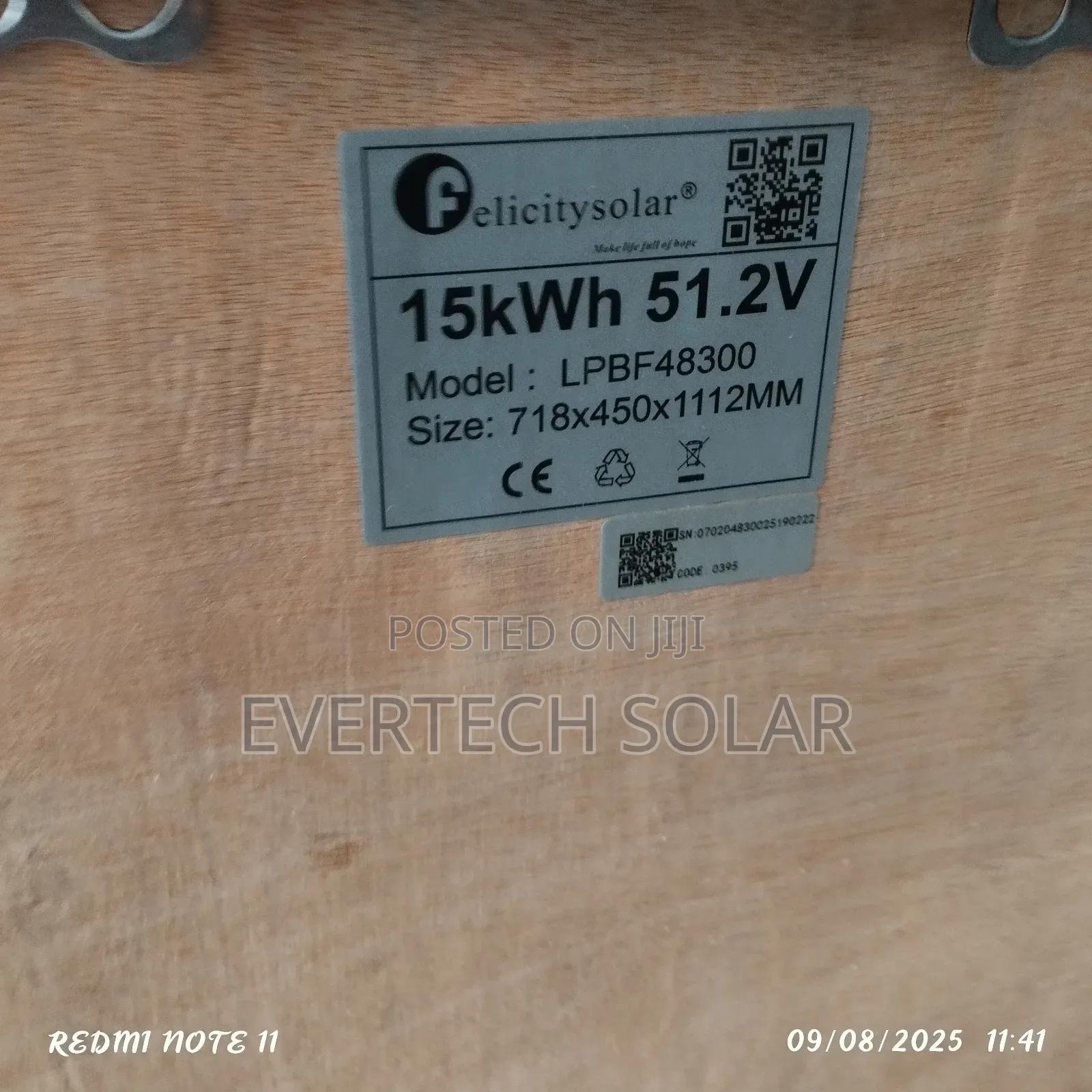 15kwhs Felicity Lithium Battery 🔋 51.2v 300a