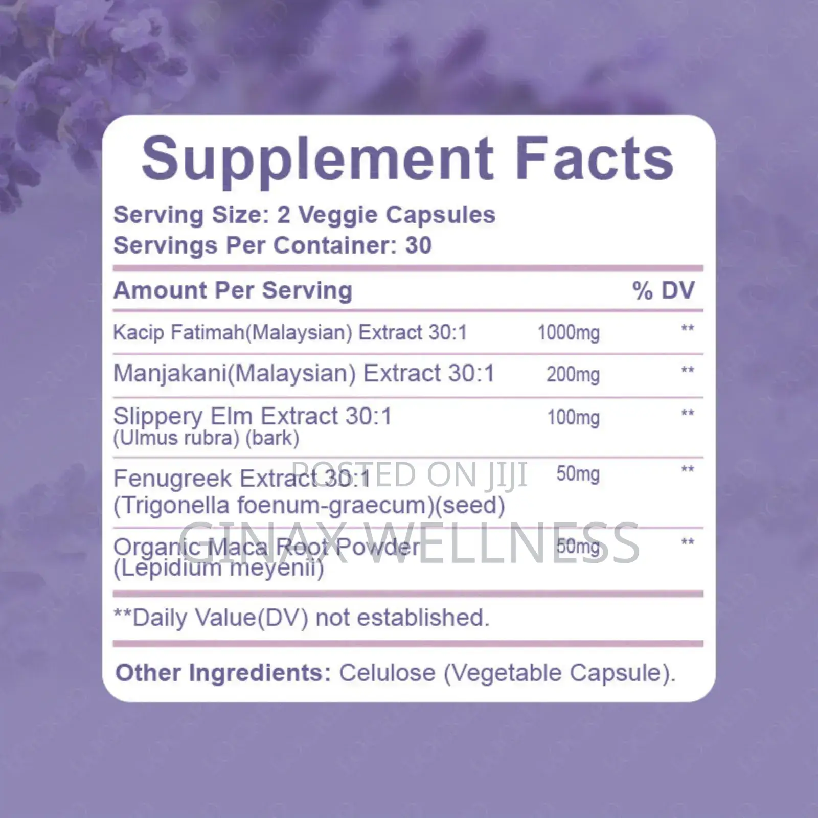 Vaginal Wetness and Tightening Capsule (40,550mg)